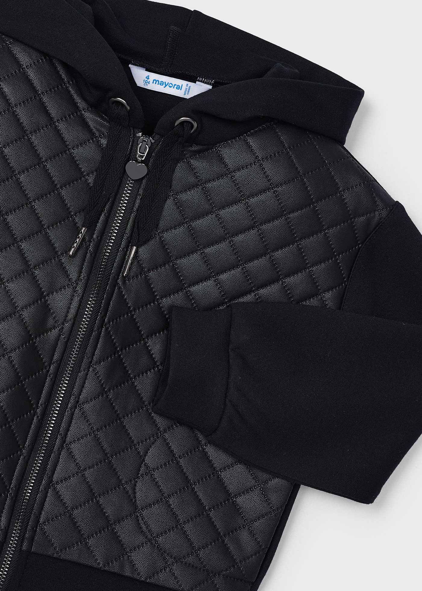 Girl Combined Quilted Jacket