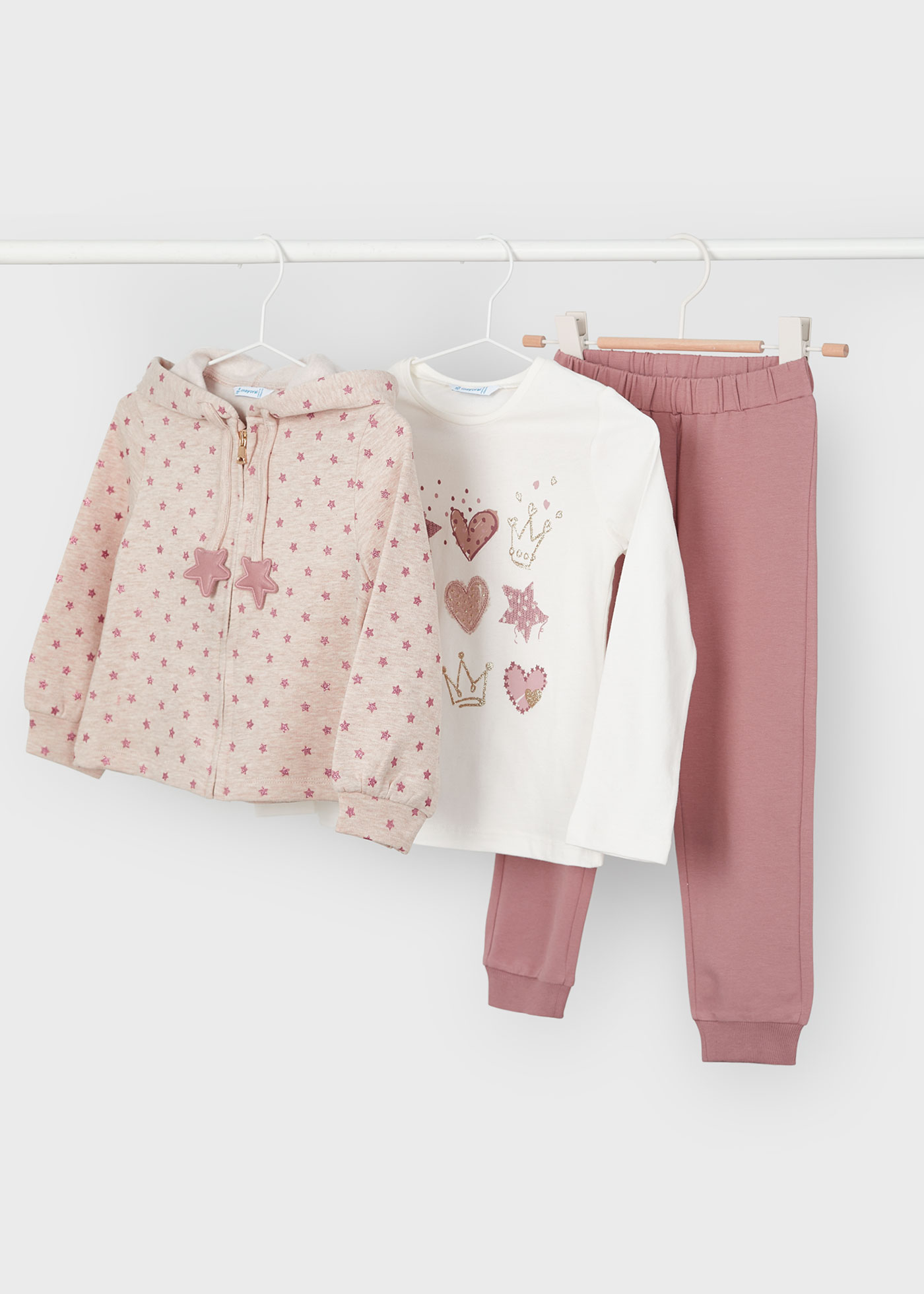Tuta 3 pezzi stelle bambina