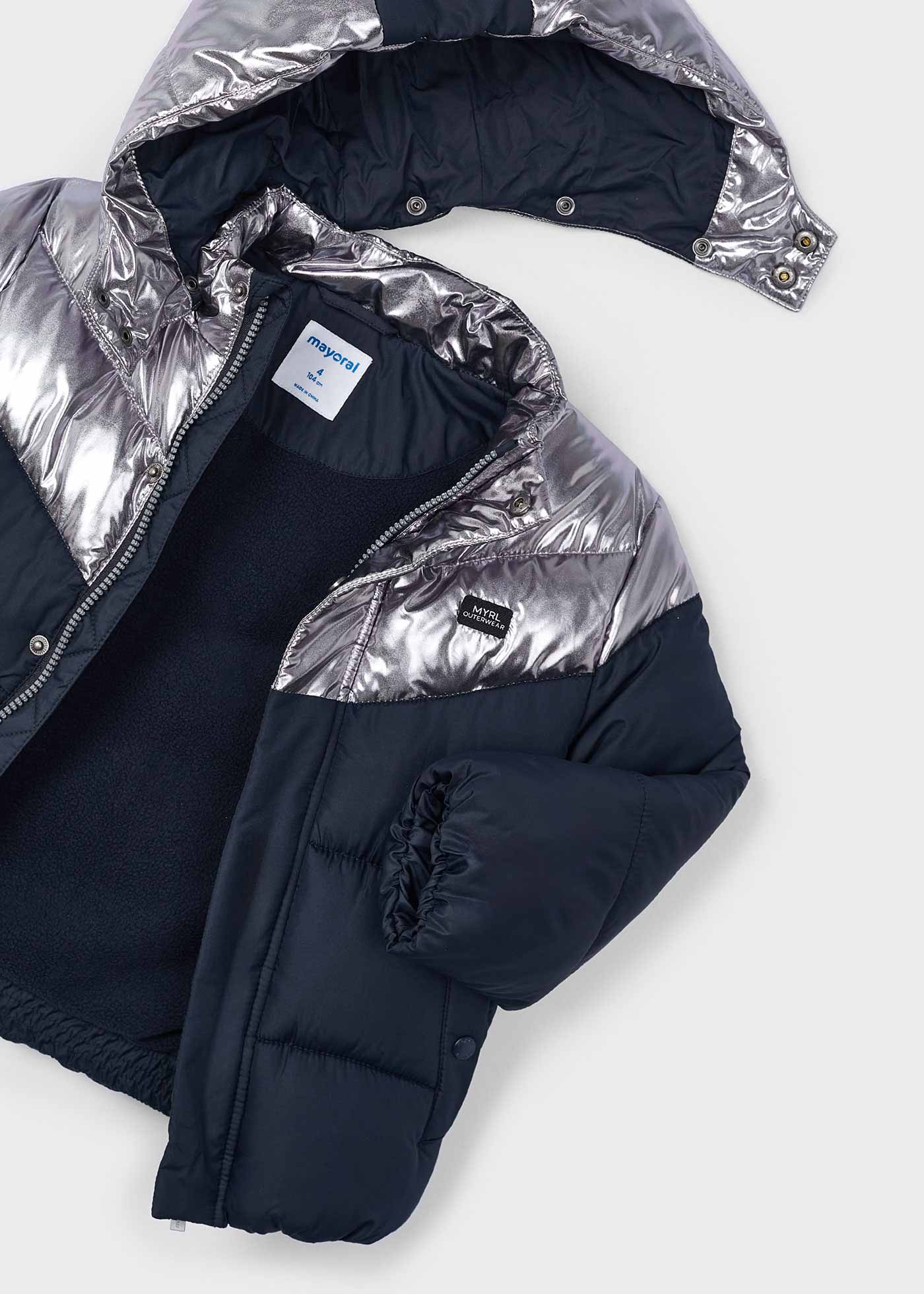 Manteau bicolore garçon