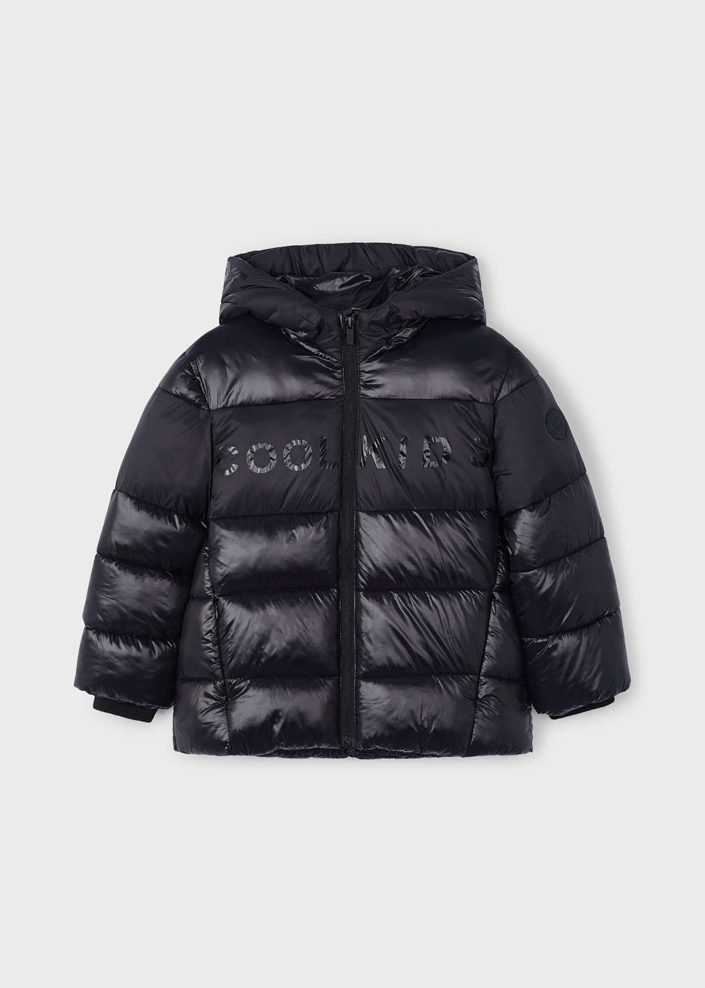 Boys shiny puffer coat best sale