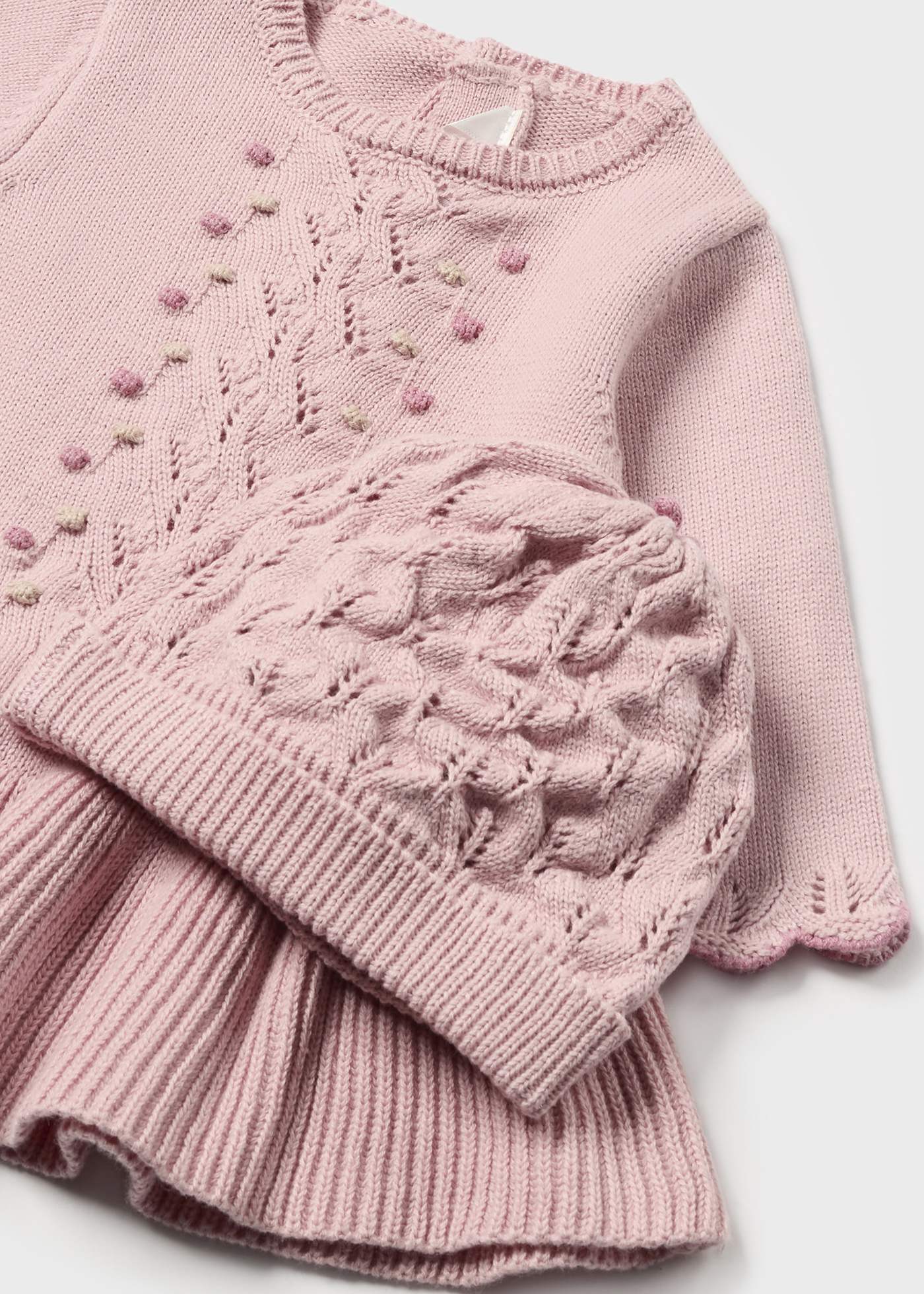 Vestito cappello maglia neonata
