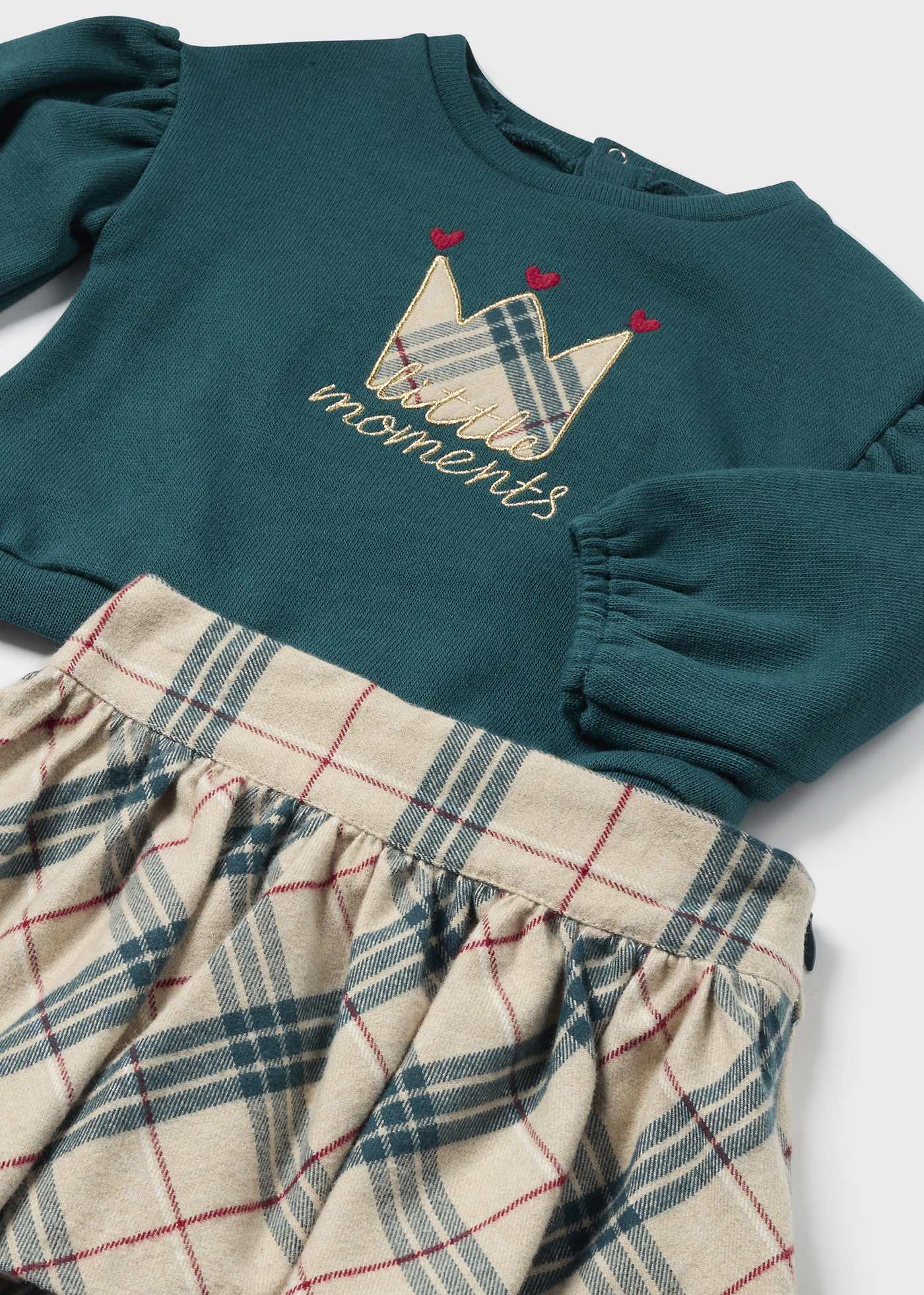 Baby Checked Skirt and Jumper Set