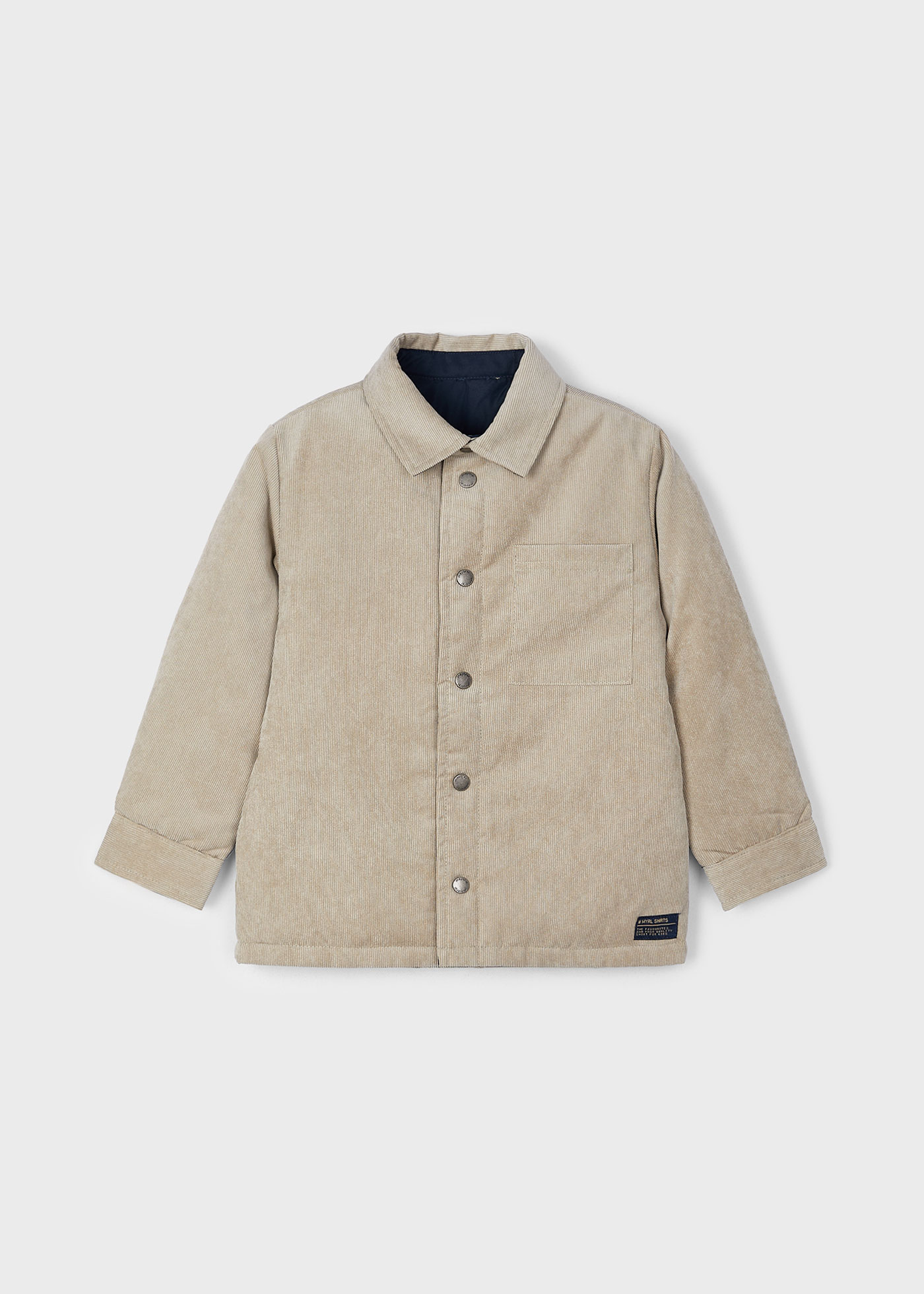 Overshirt reversibile velluto a costine bambino