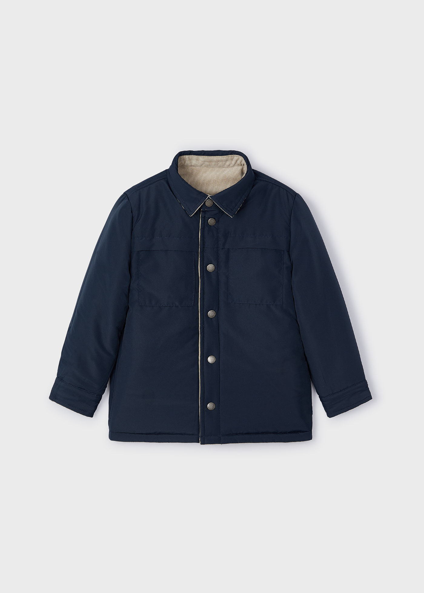 Overshirt reversibile velluto a costine bambino