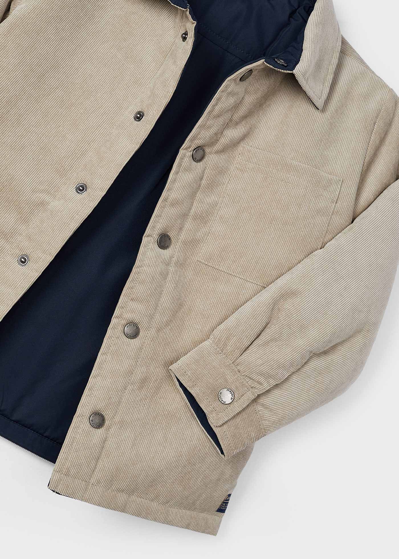 Overshirt reversibile velluto a costine bambino