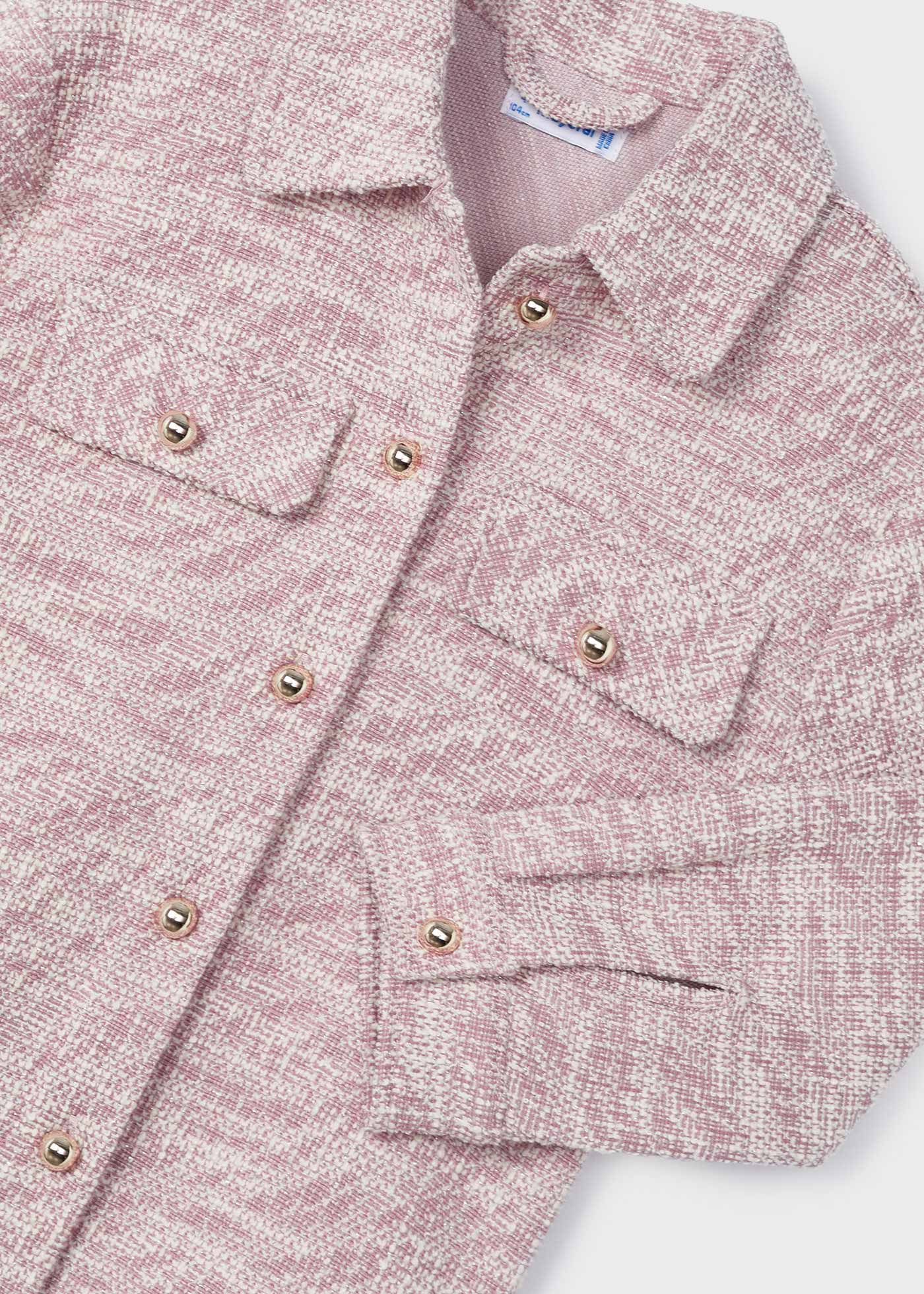 Sobre camisa tweed menina
