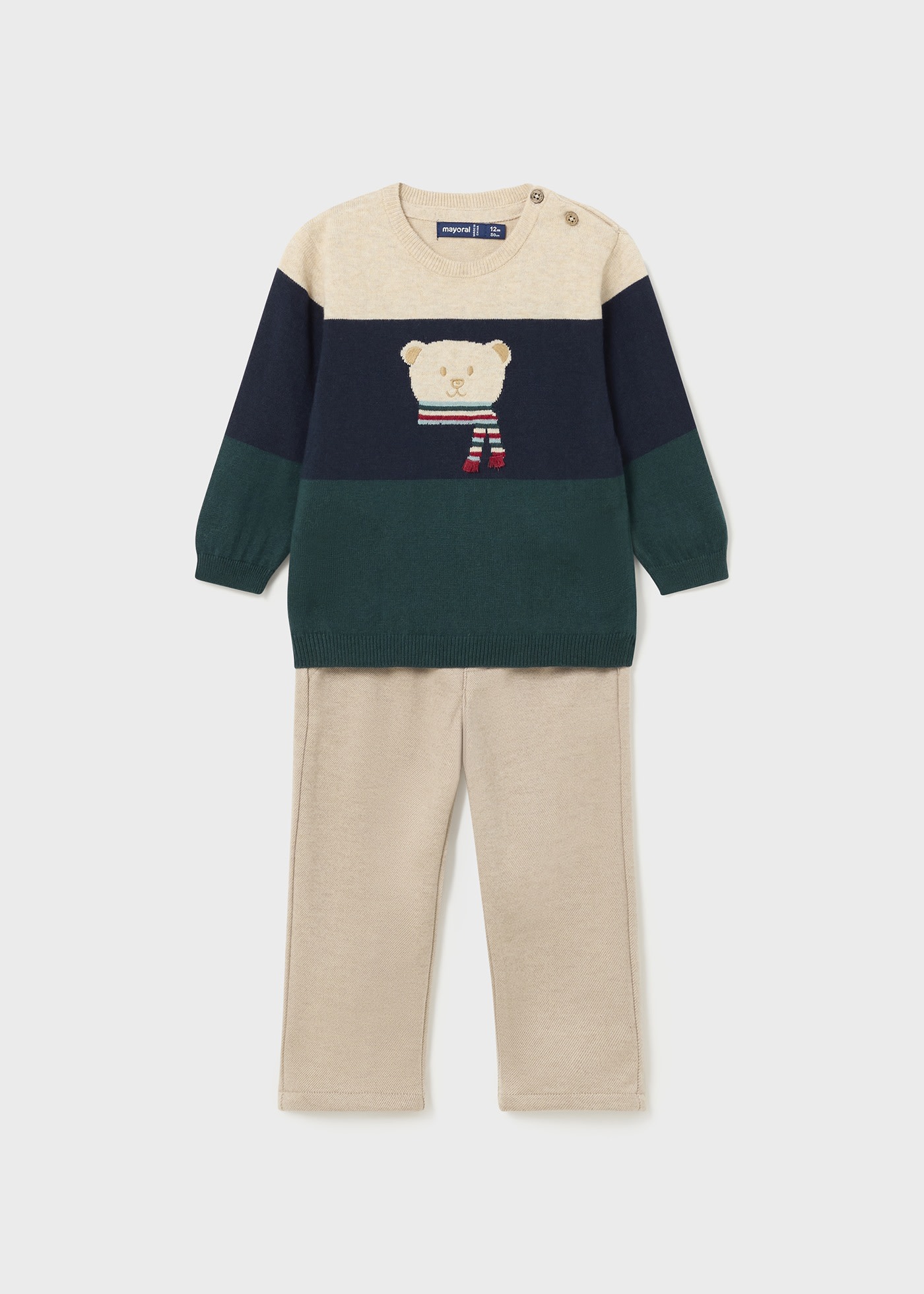 Baby Animal Sweater and Pants Set