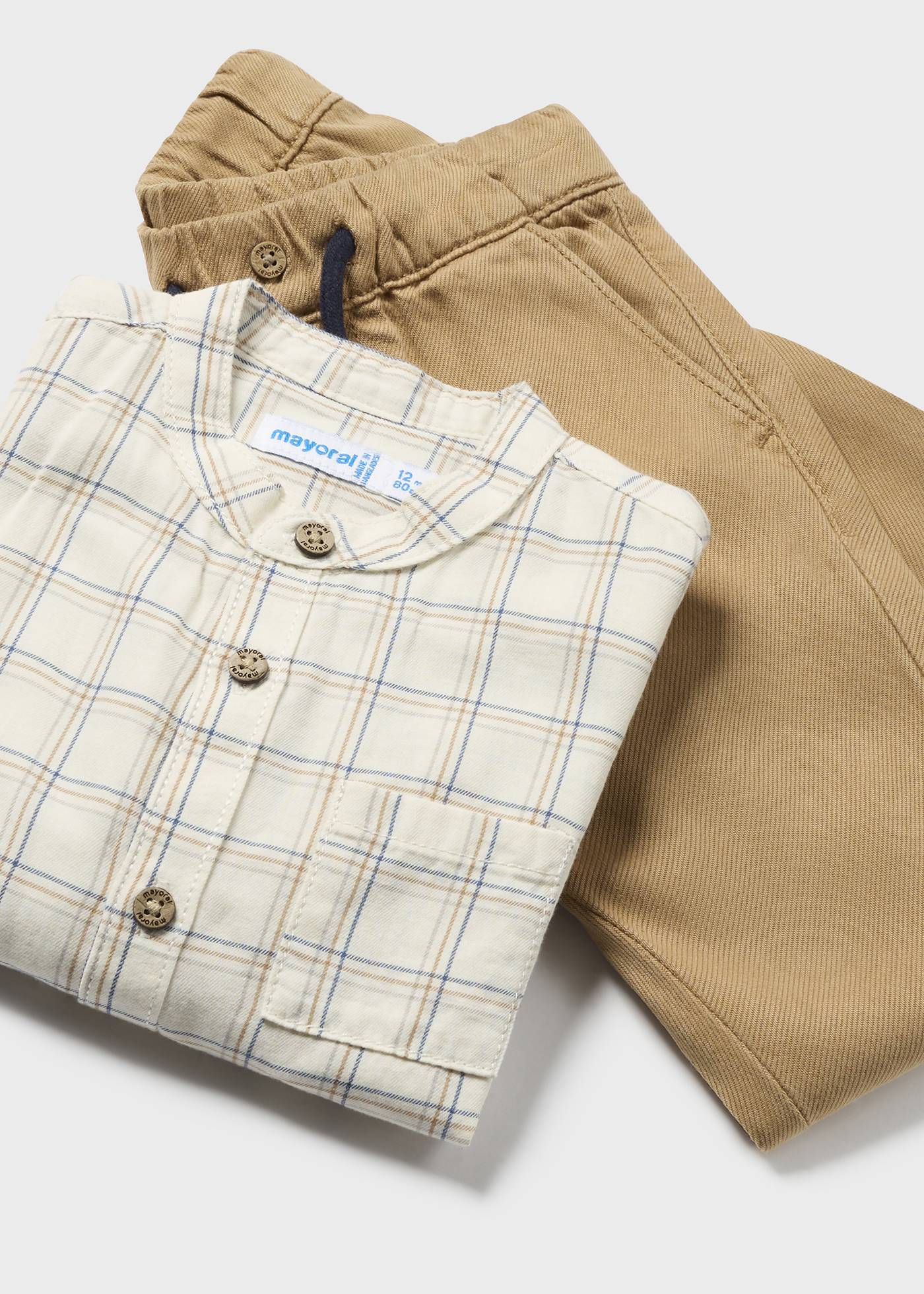 Baby Check Shirt and Trousers Set