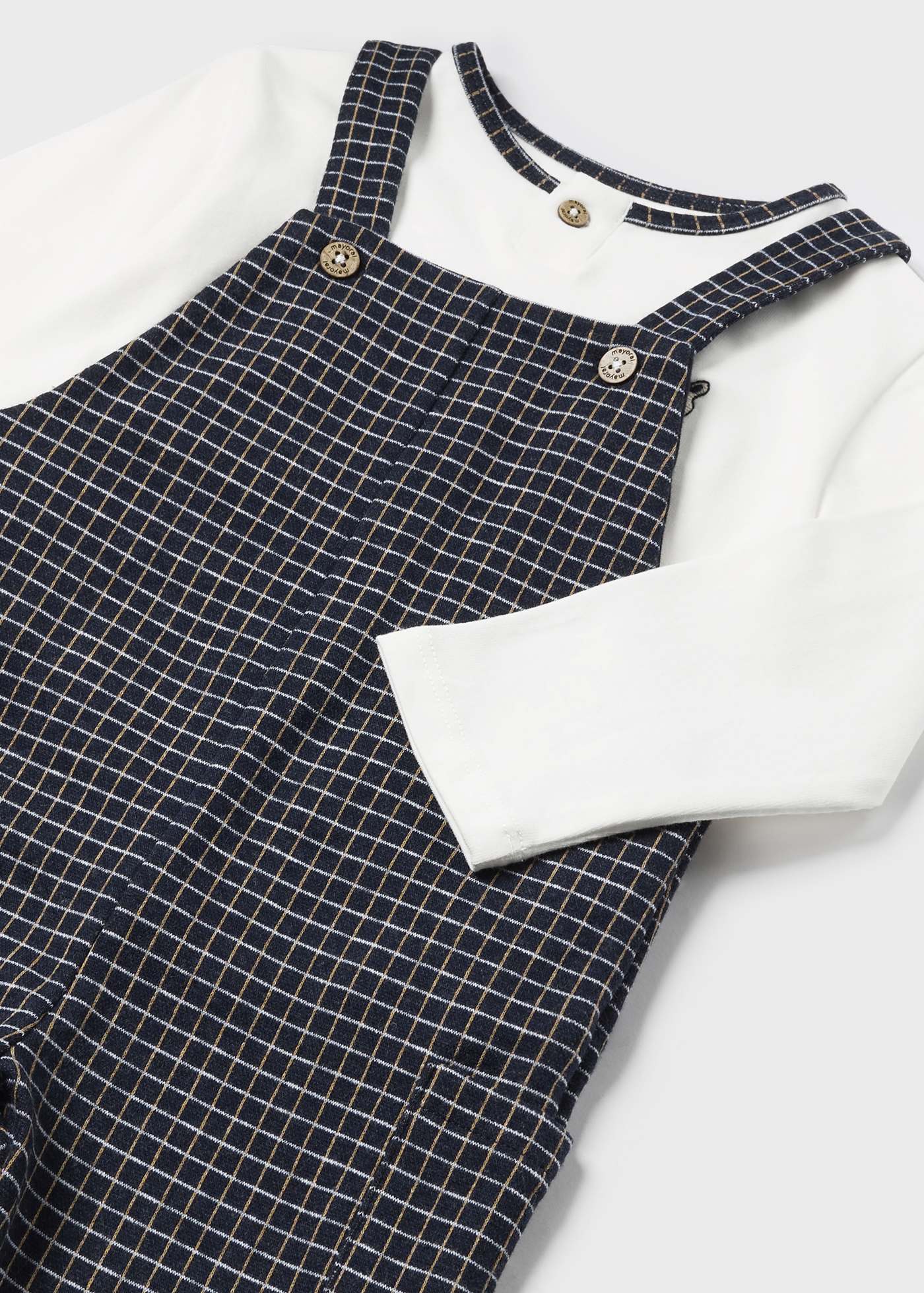 Ensemble salopette et chemise bébé