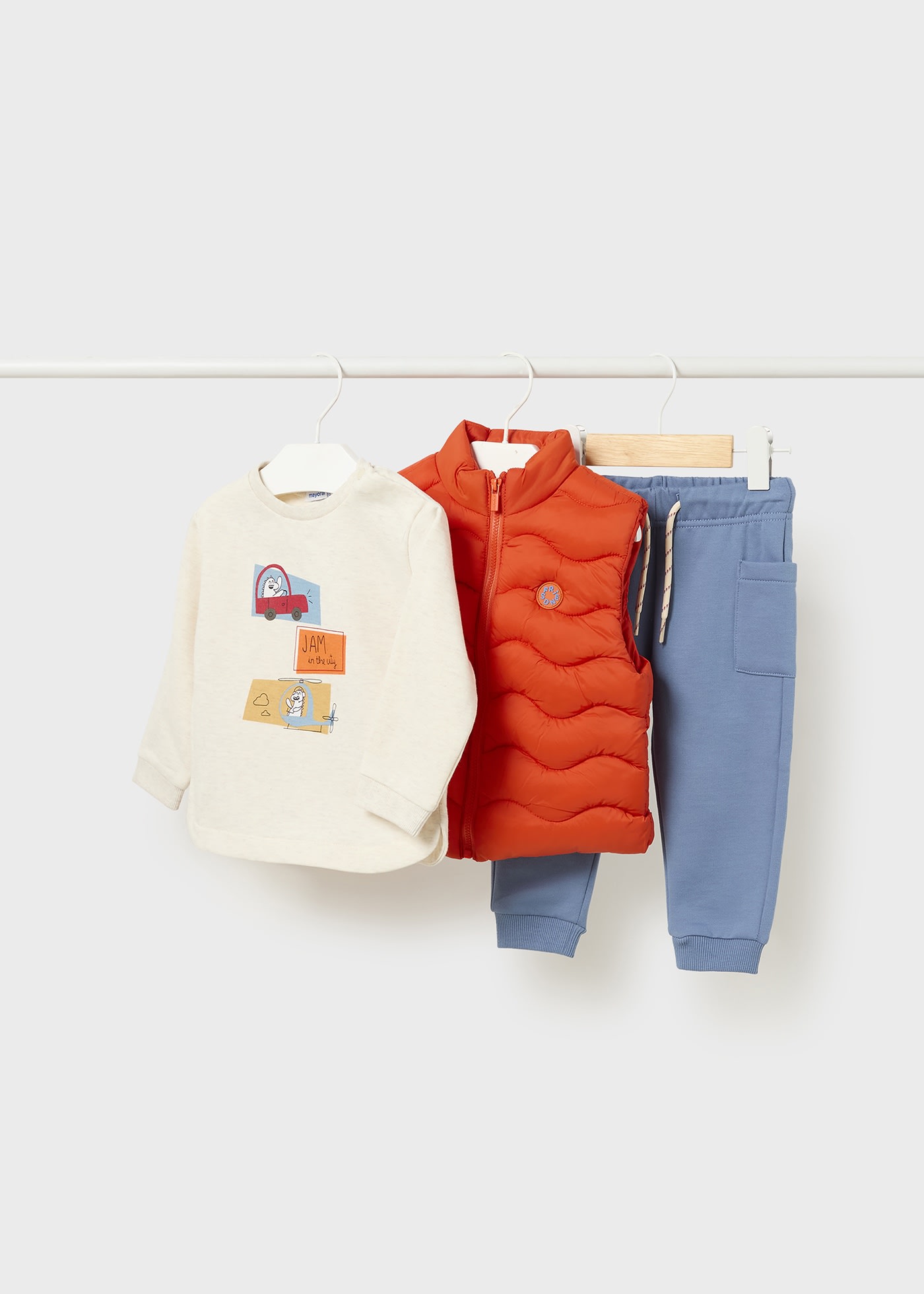 Completo gilet 3 pezzi neonato