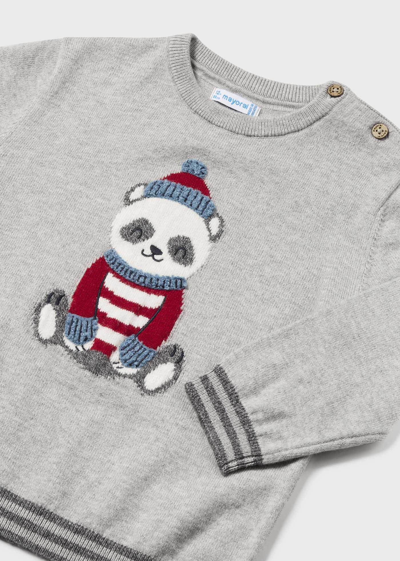 Suéter bordado intarsia bebé
