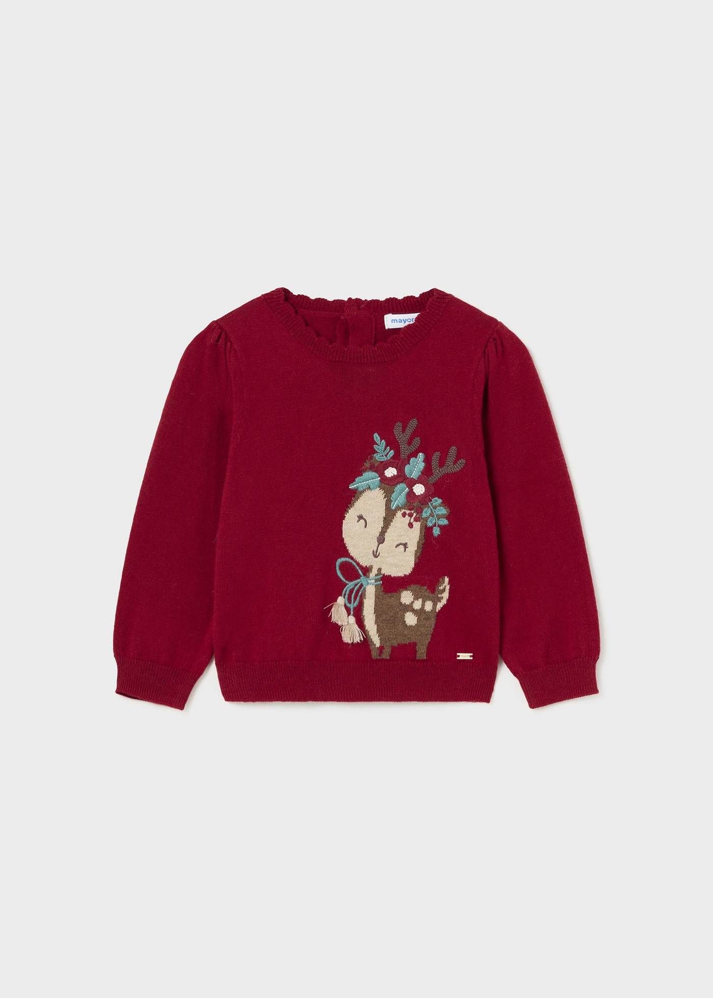 Pulover animal jacquard bebe