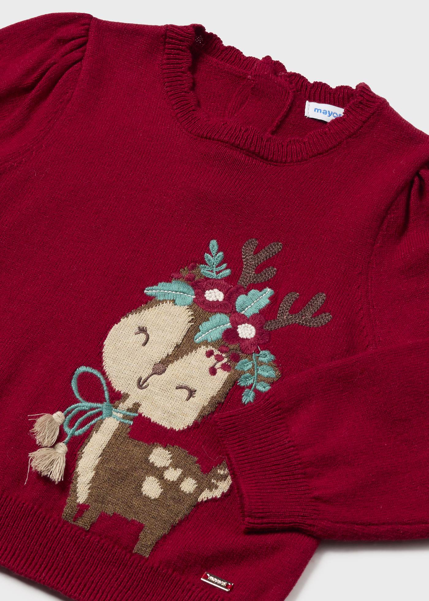 Pulover animal jacquard bebe