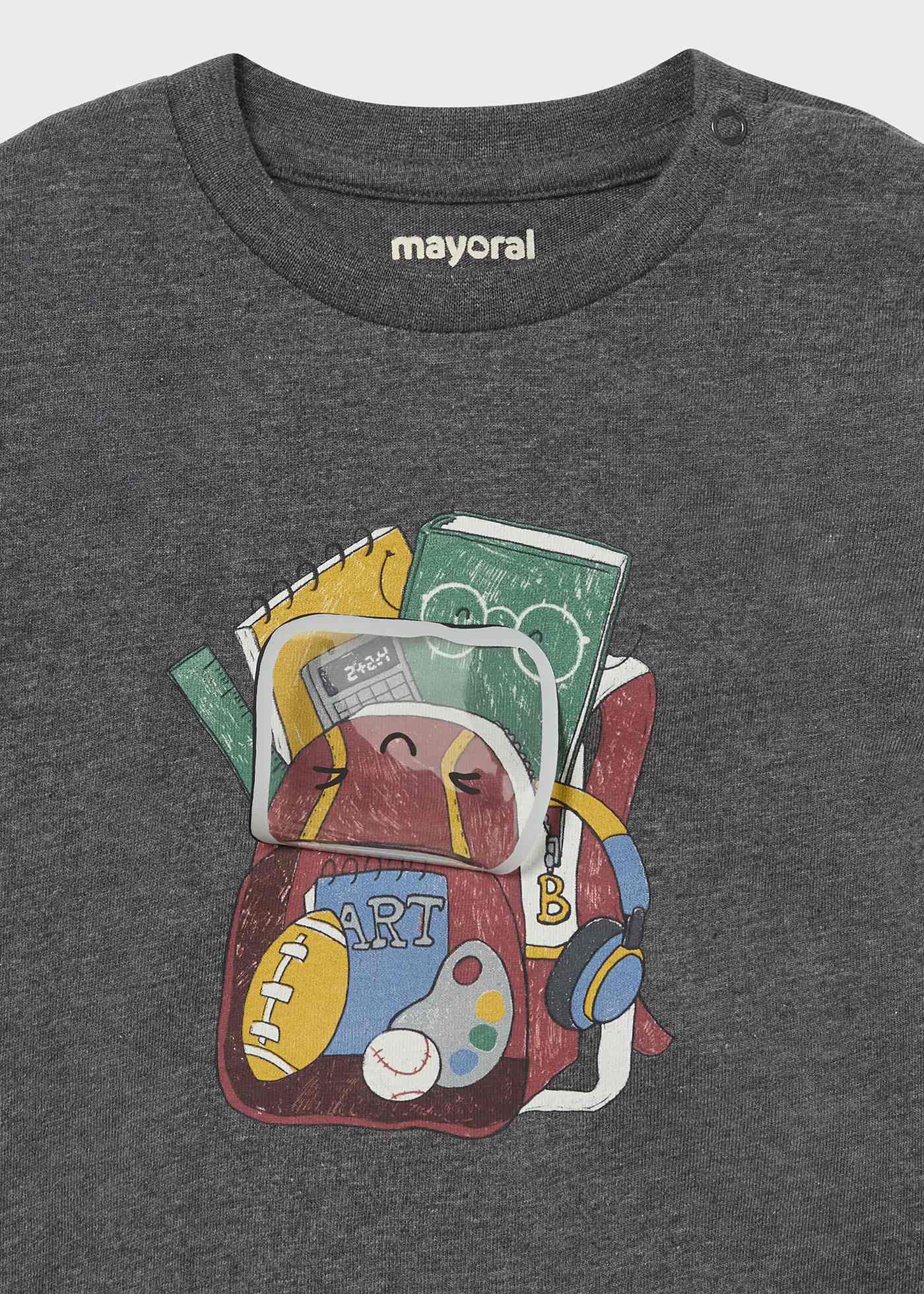Tricou interactiv rucsac bebe