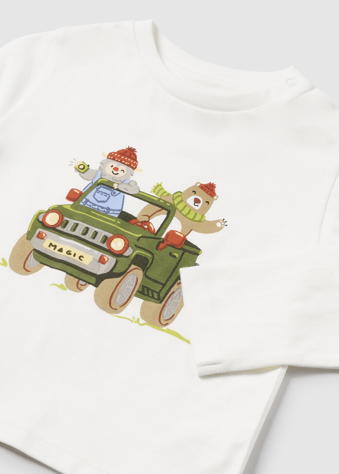 Тениска с рисунка кола за бебе