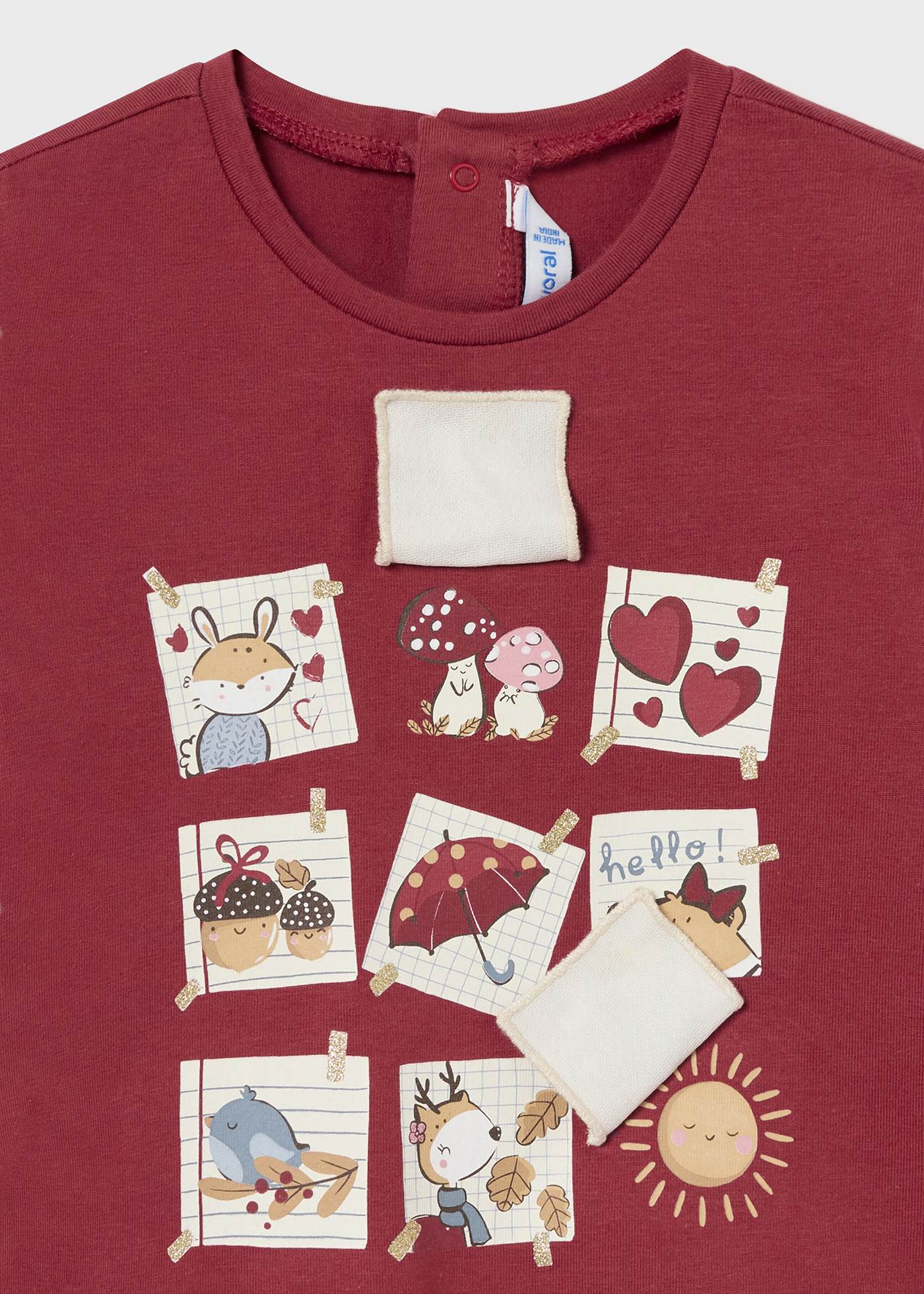 T-shirt à applique bébé