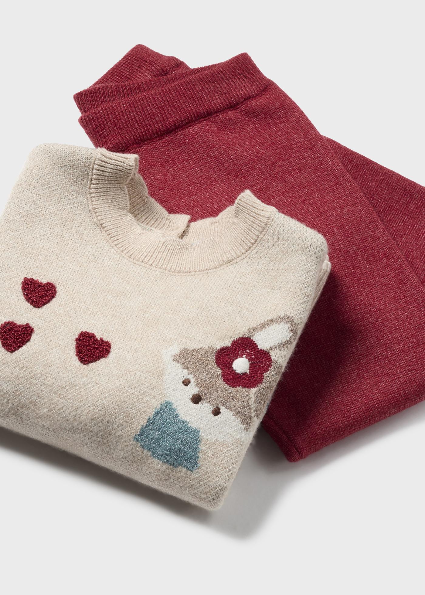 Baby Tricot Trousers and Jumper Set