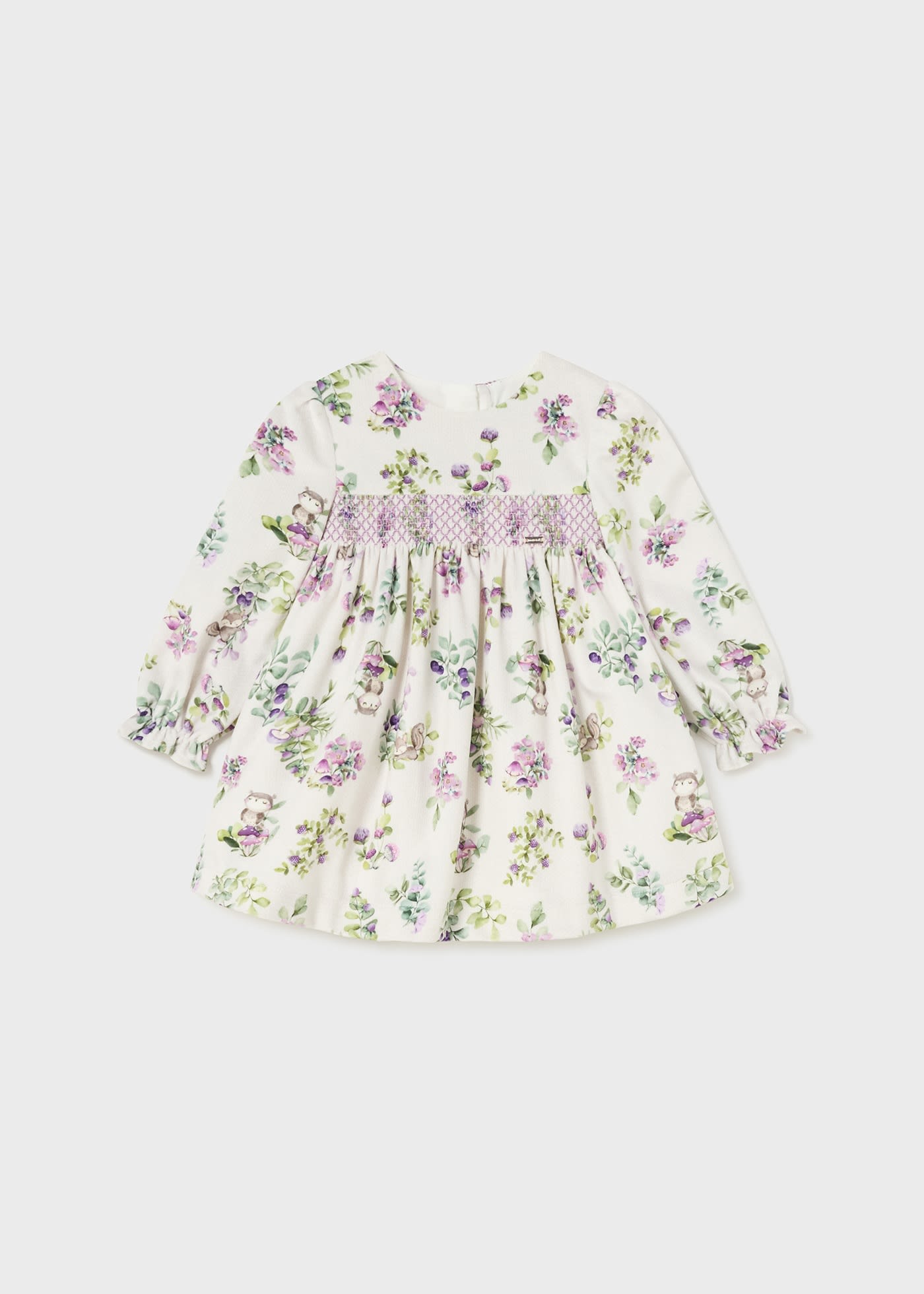 Robe en velours imprimé bébé