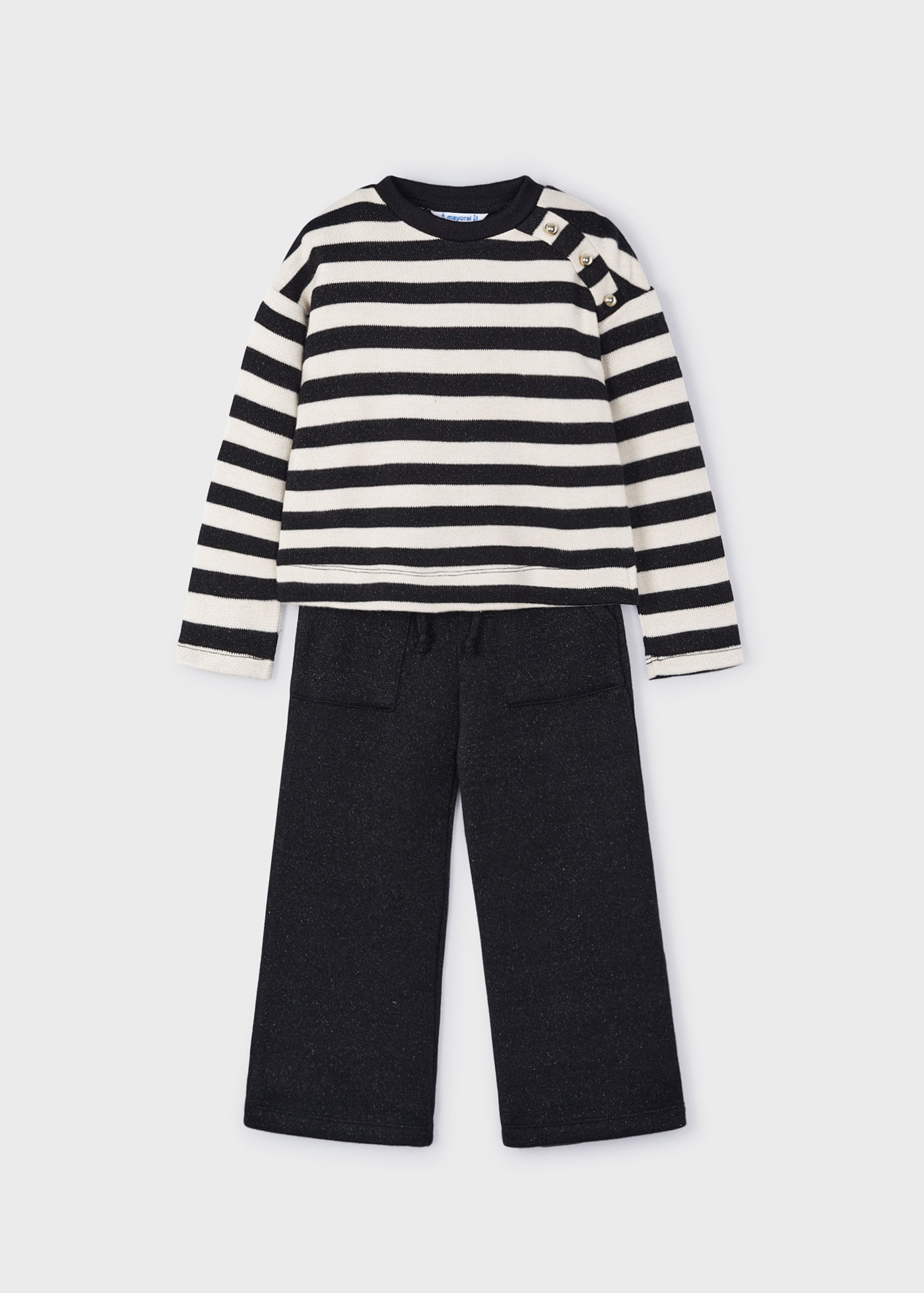 Girl Striped Jumper and Trousers Set