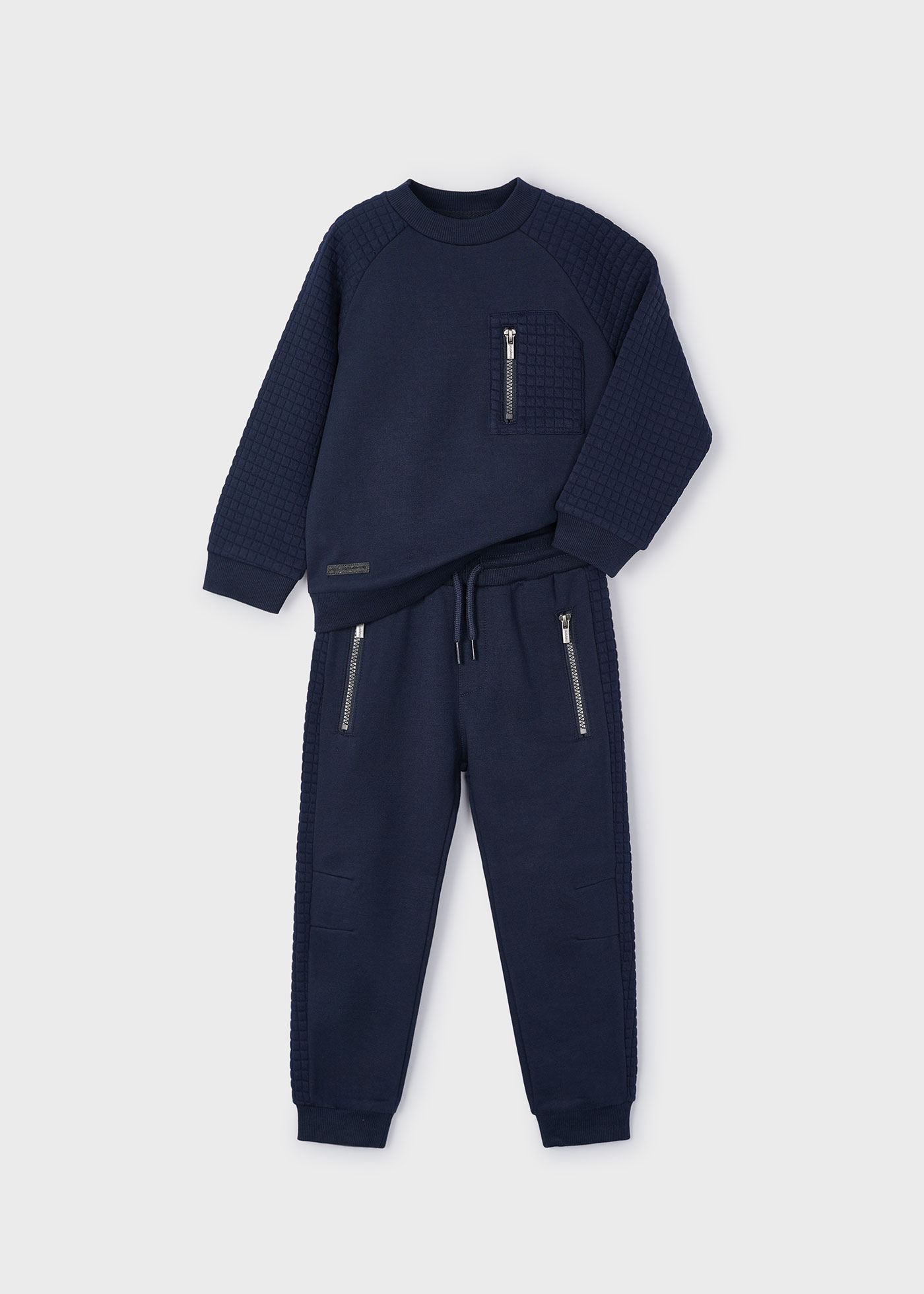 Boy 2 Piece Zip Detail Tracksuit Set