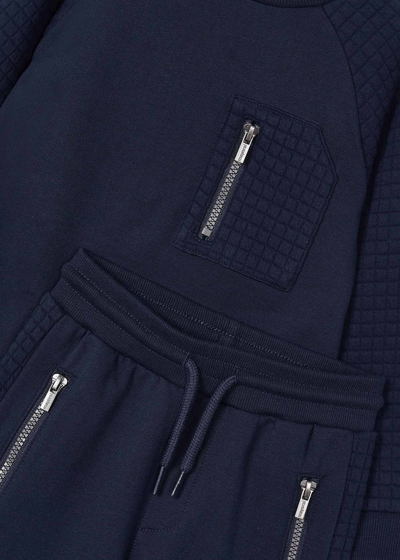 Boy 2 Piece Zip Detail Tracksuit Set