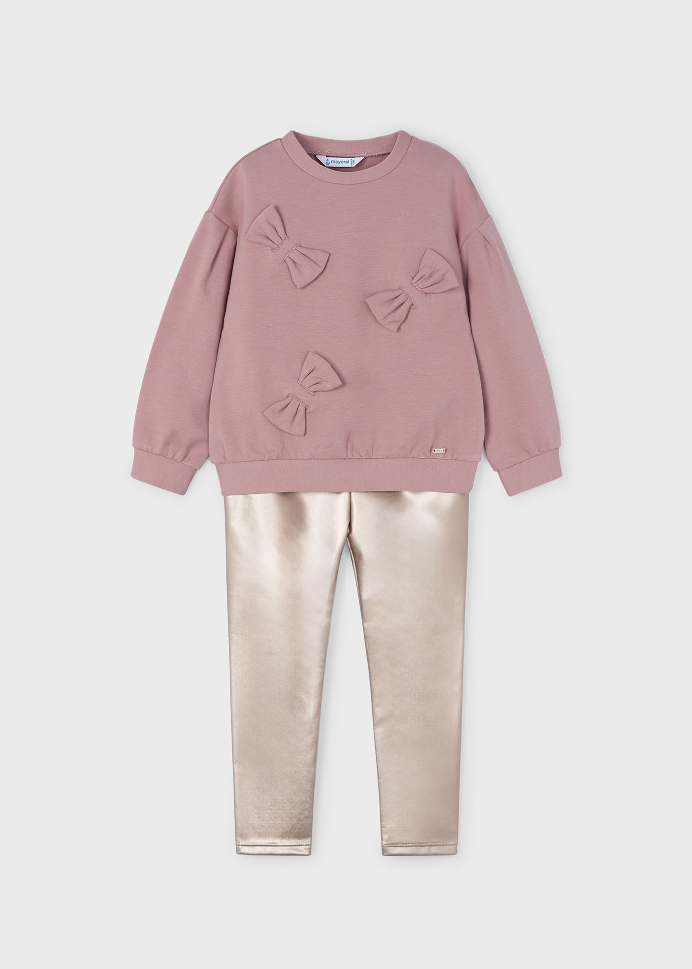 Girl Jumper and Metallic Leggings Set