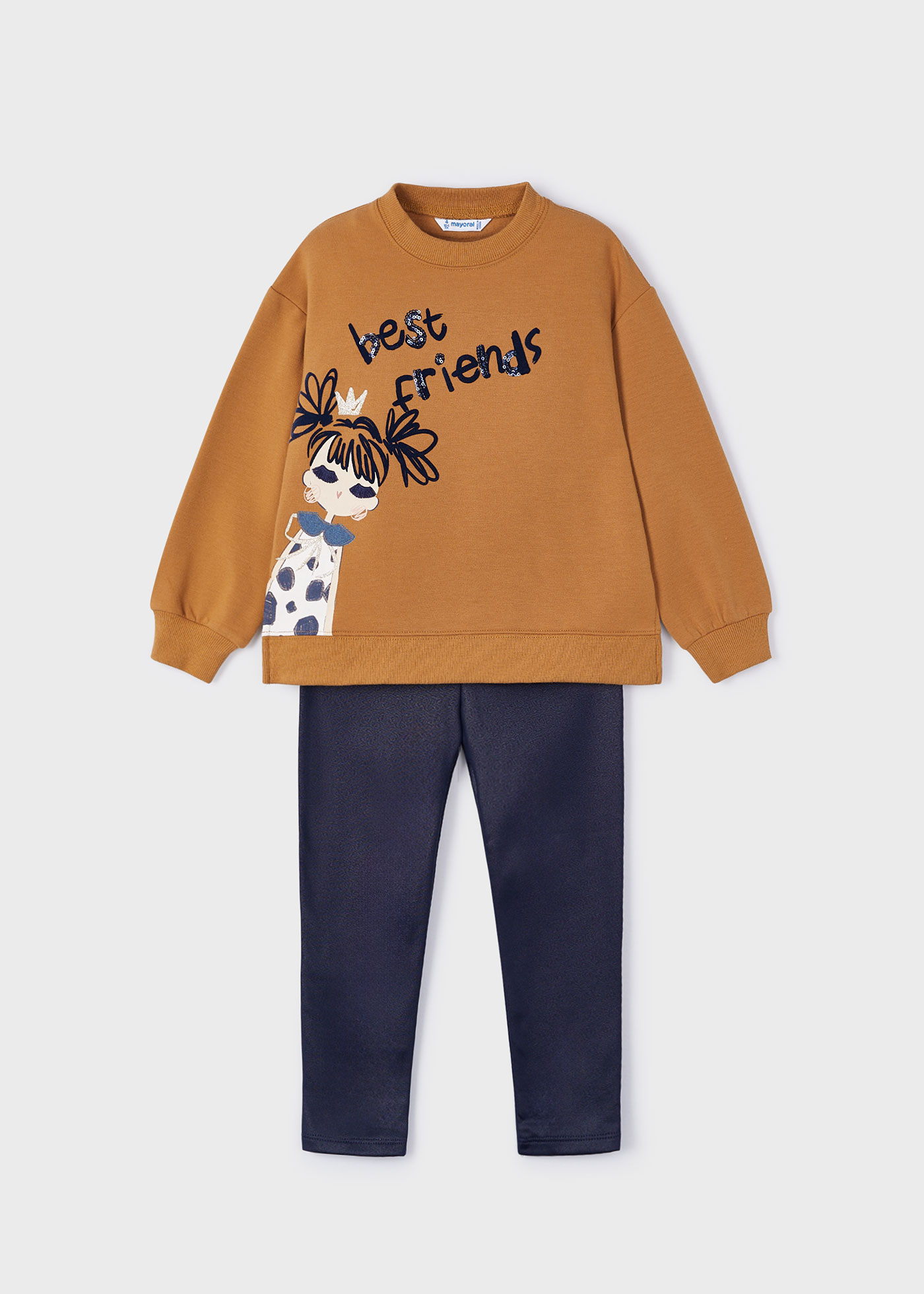 Completo leggings e felpa bambina