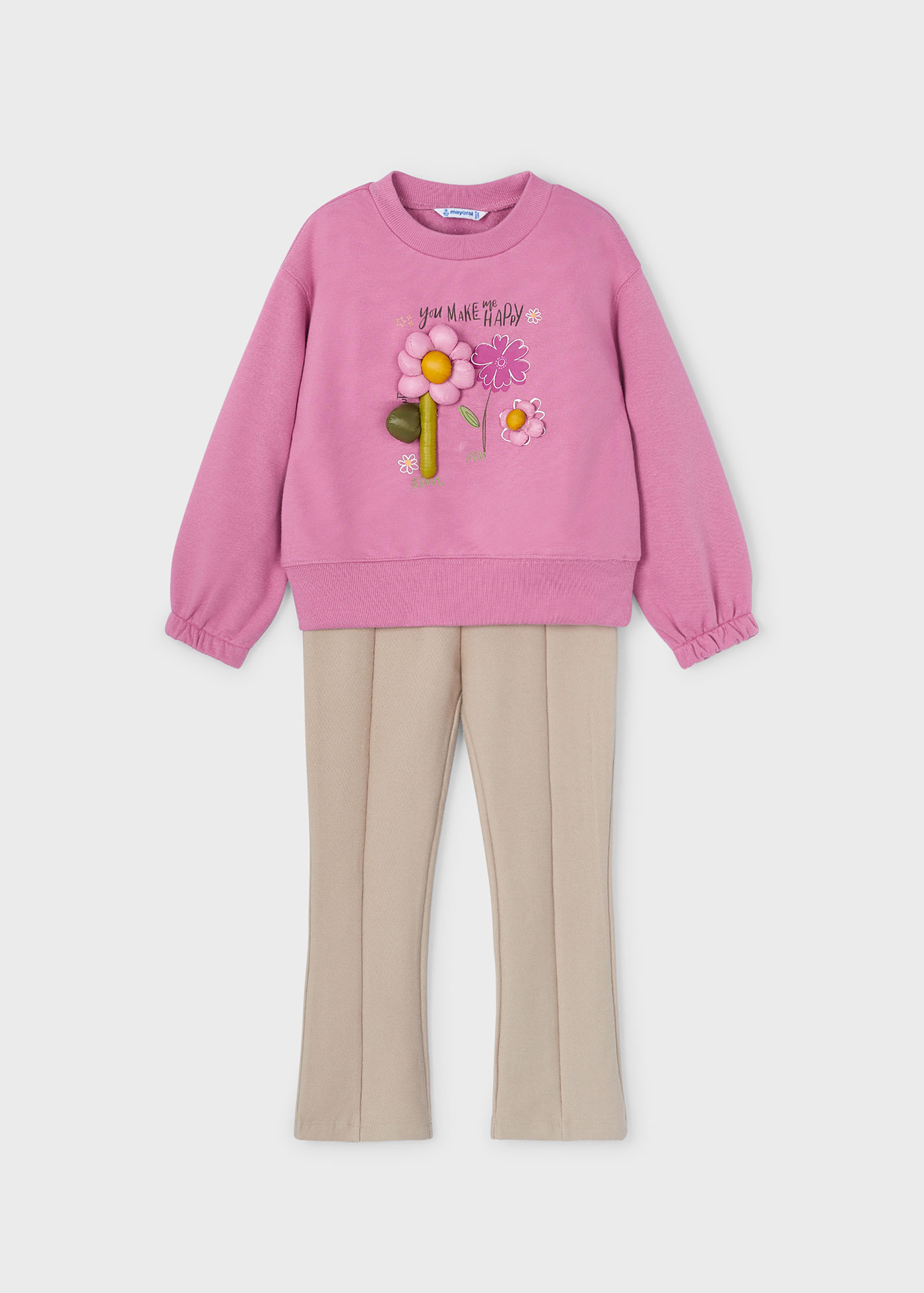 Girl Leggings and Sweatshirt Set