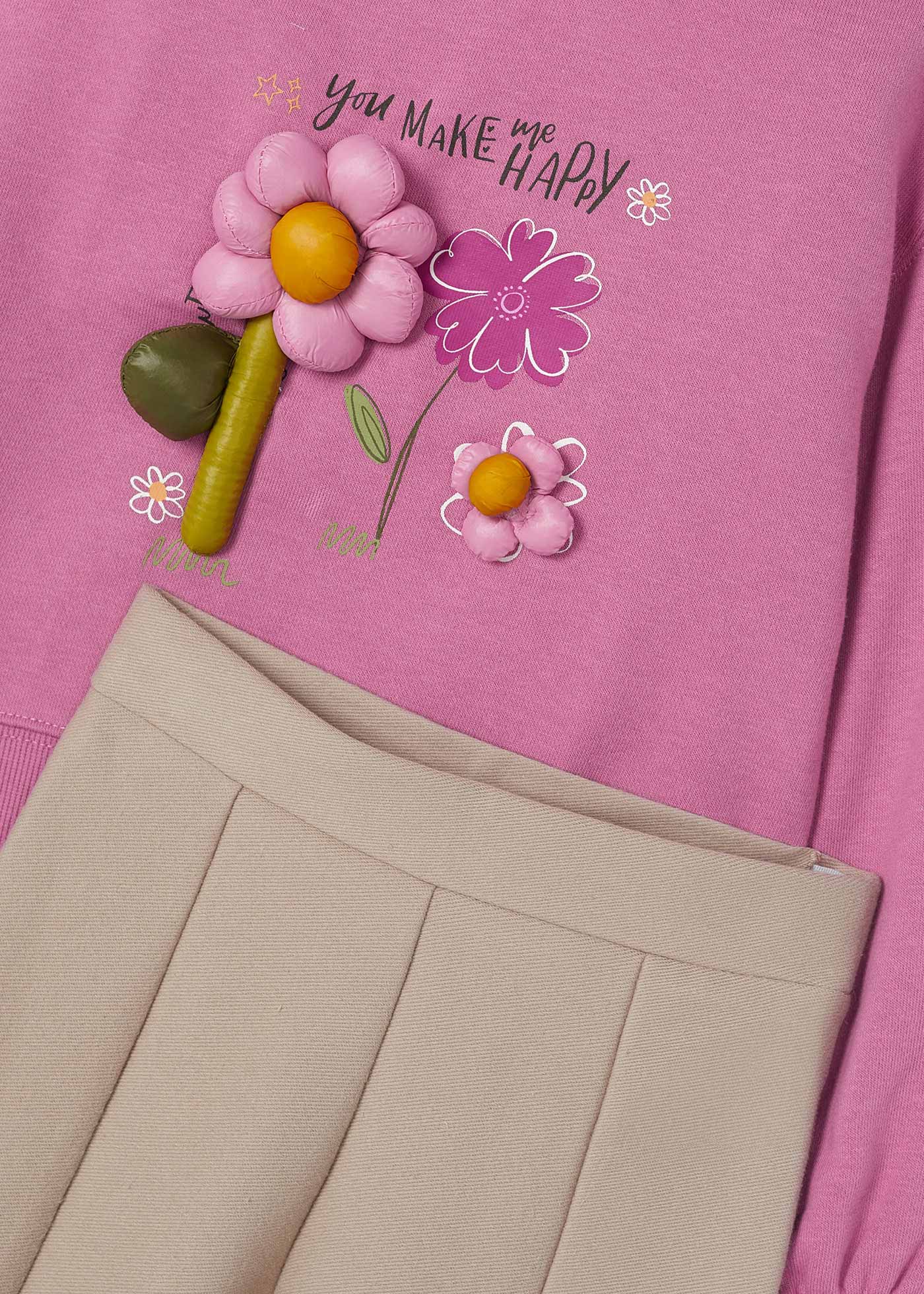 Girl Leggings and Sweatshirt Set