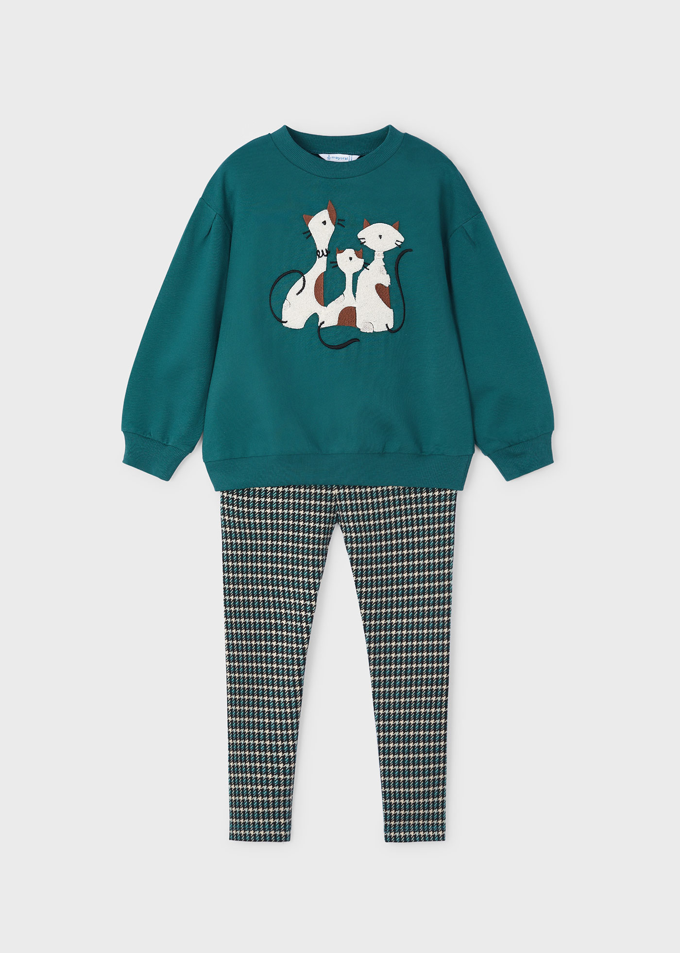 Girl Print Sweatshirt and Leggings Set