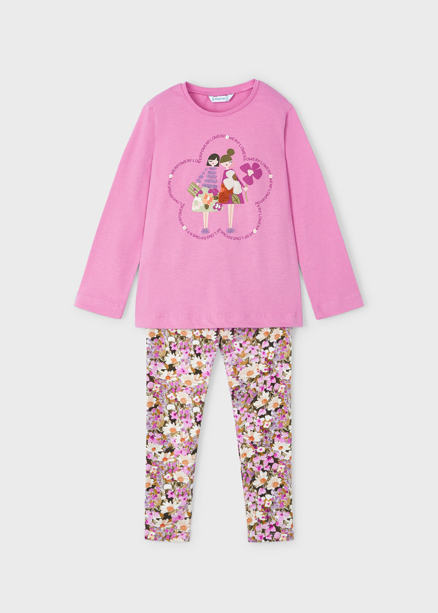 Girl T-Shirt and Print Leggings Set