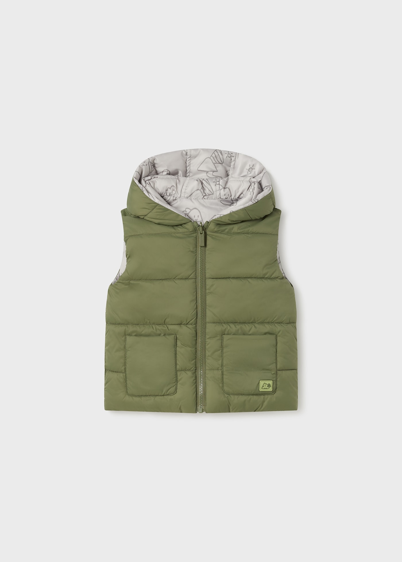 Reversible quilted vest for baby Forest | Mayoral ®
