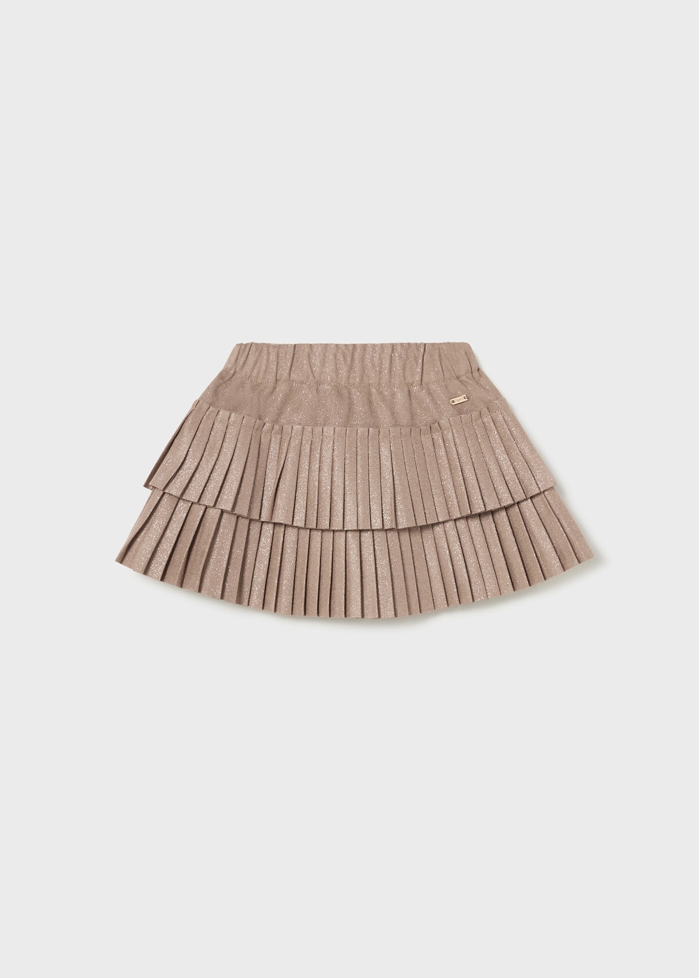 Baby Suede Pleated Skirt