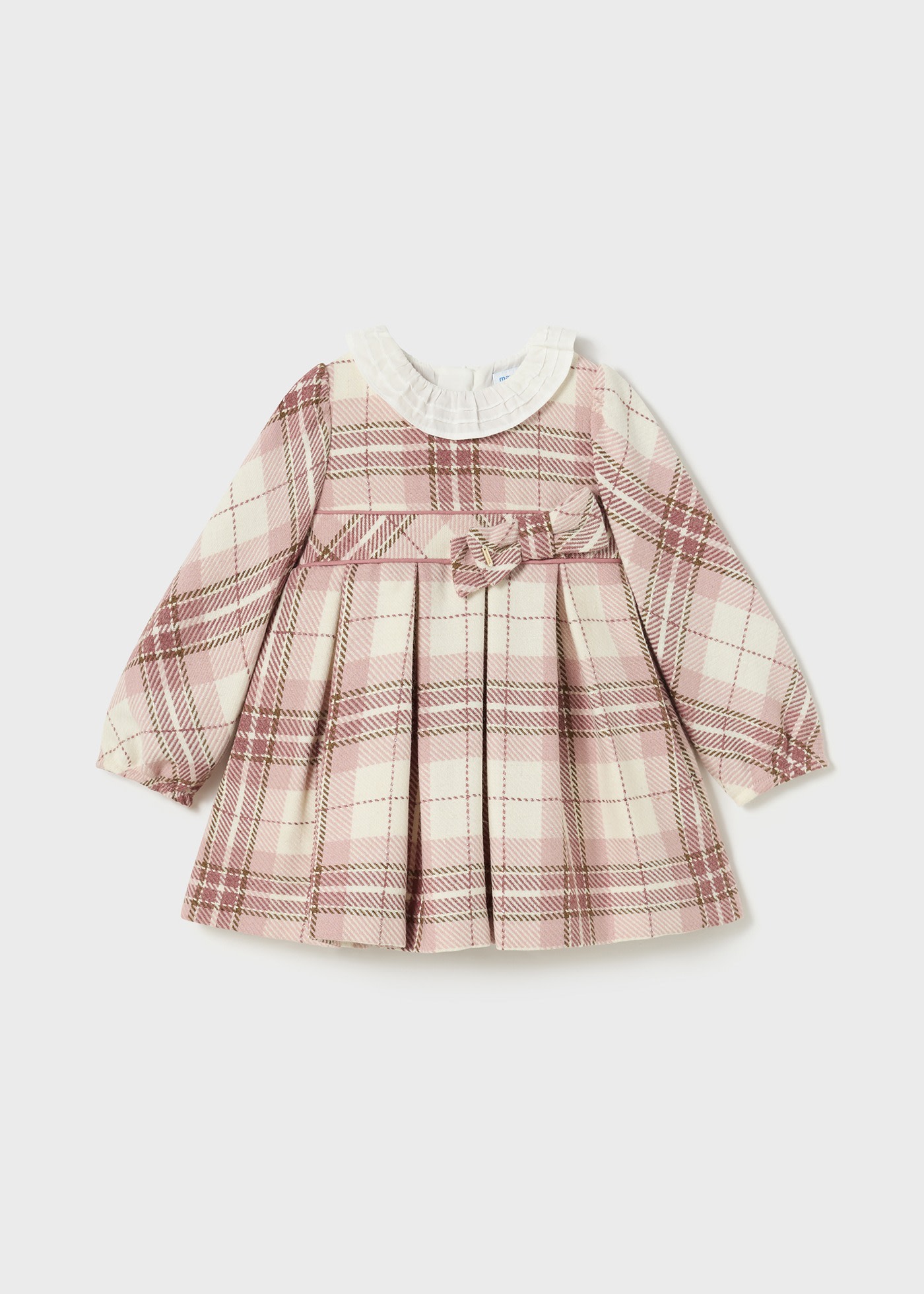 Kleid kariert Rüschenkragen Baby