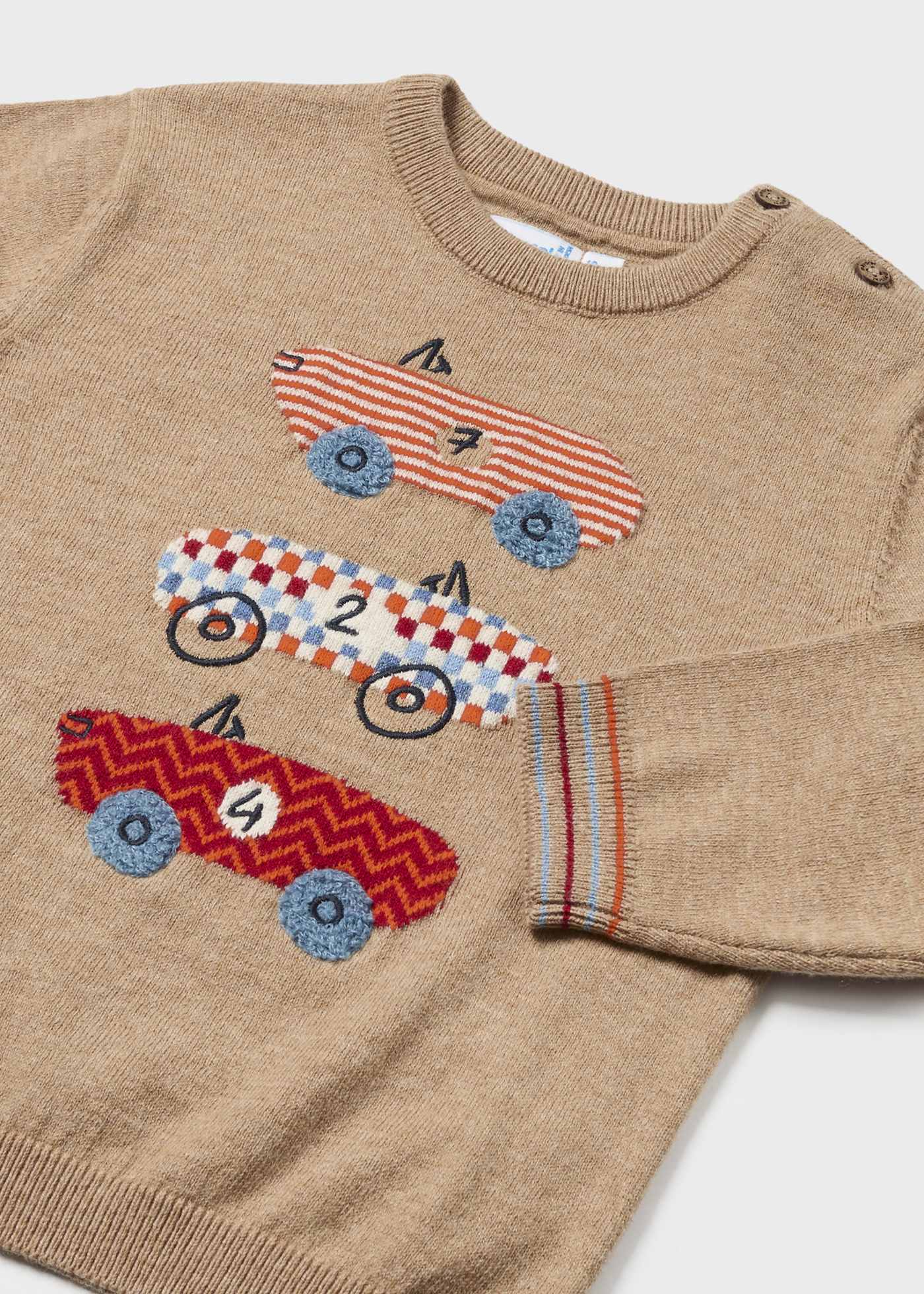 Baby Intarsia Embroidered Sweater