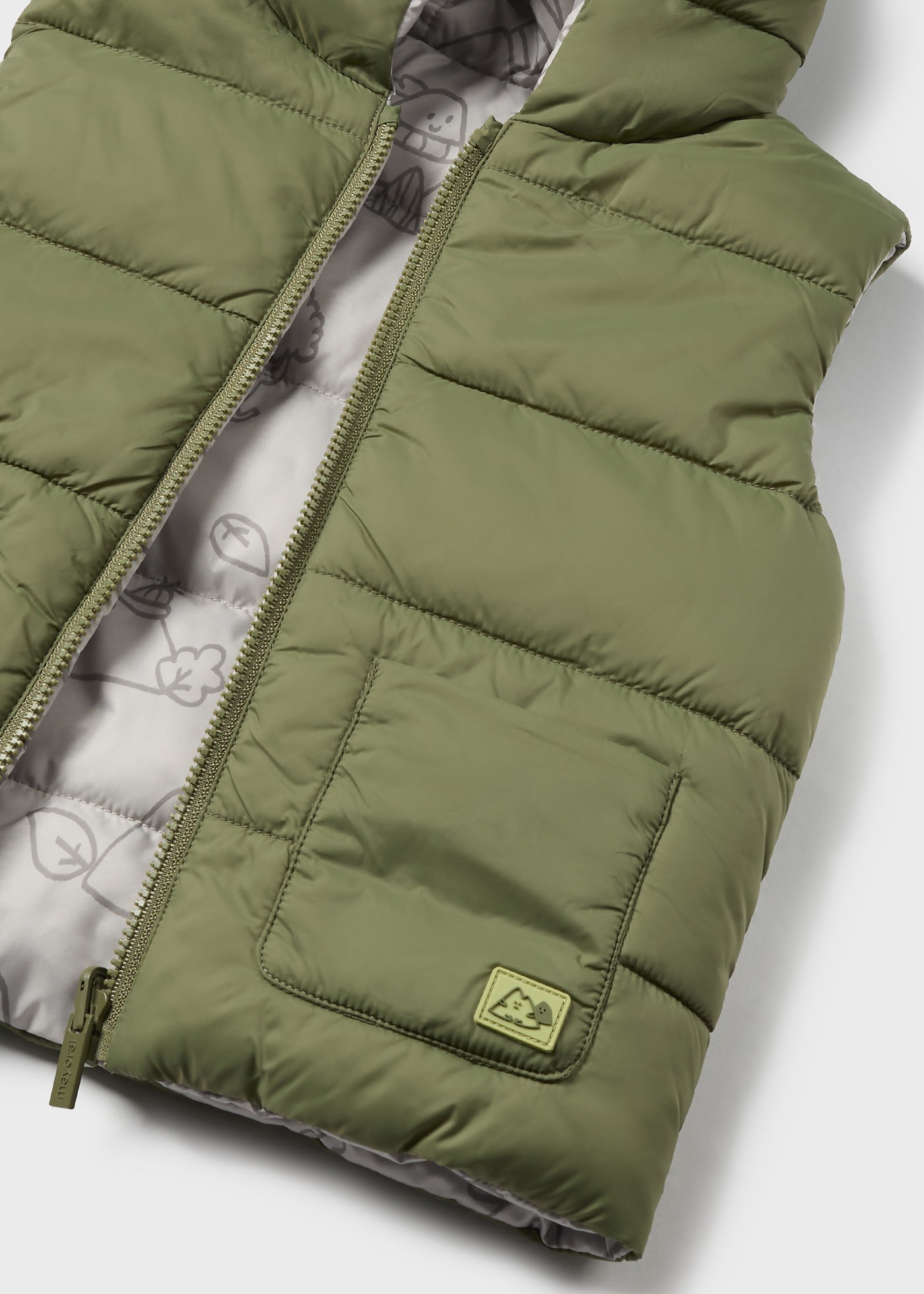 Reversible quilted vest for baby Forest | Mayoral ®