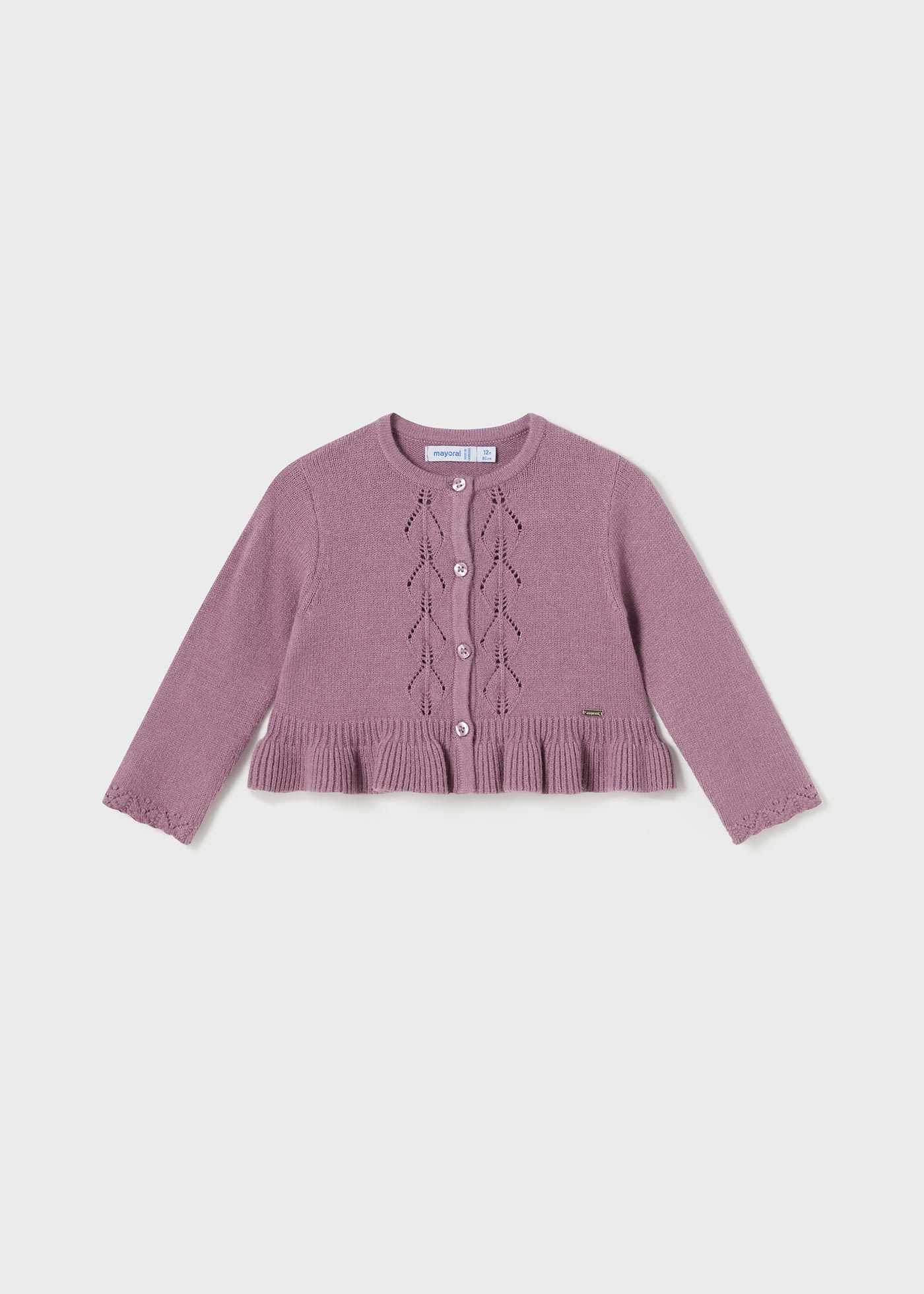 Baby Tricot Ruffle Cardigan