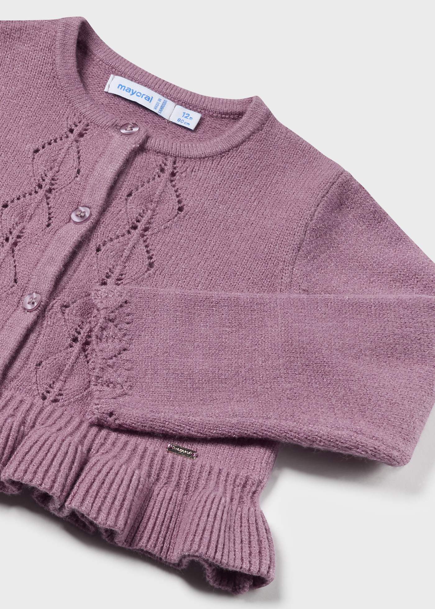 Baby Tricot Ruffle Cardigan