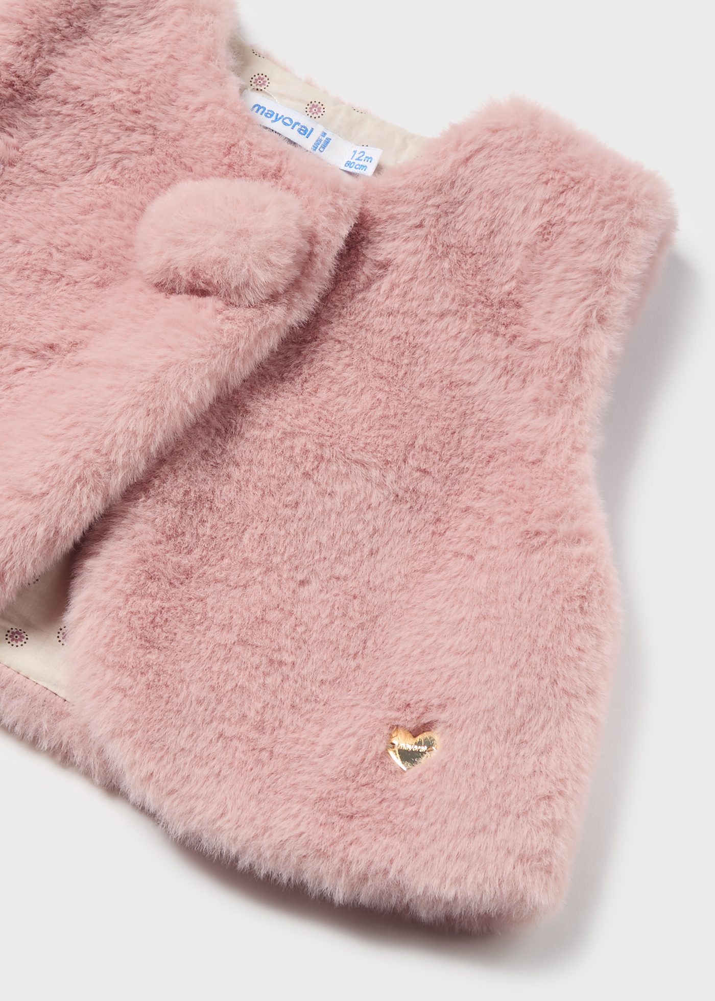 Gilet pellicciotto neonata