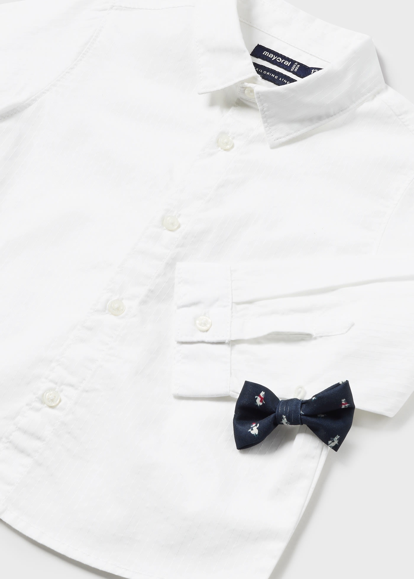 Chemise avec nœud papillon bébé