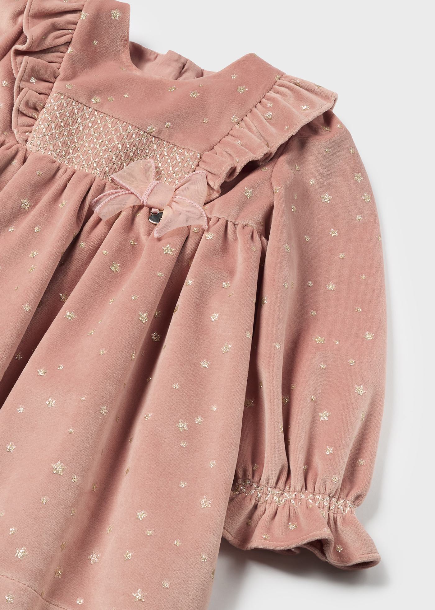 Vestito velluto neonata