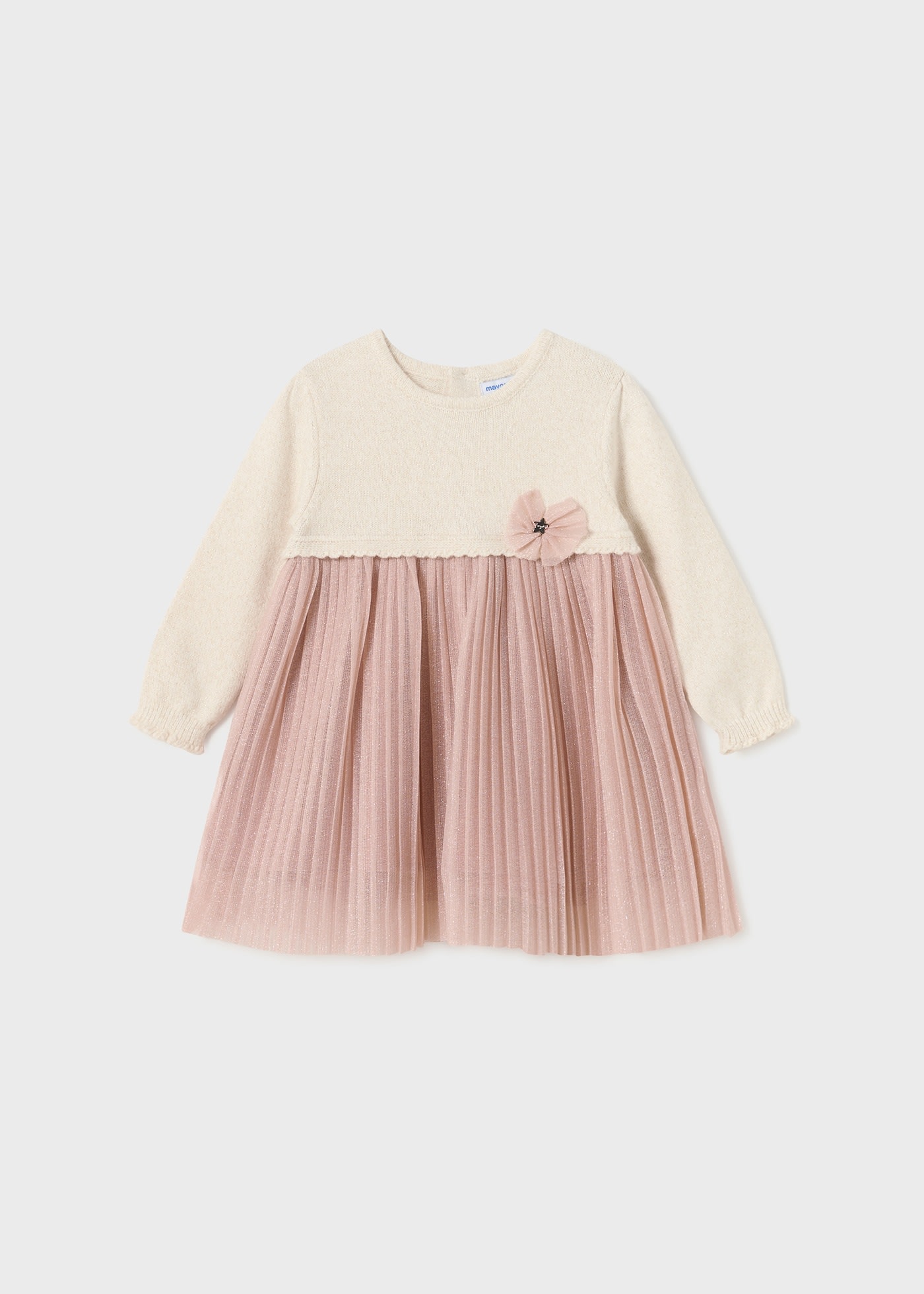 Baby Combined Pleated Dress