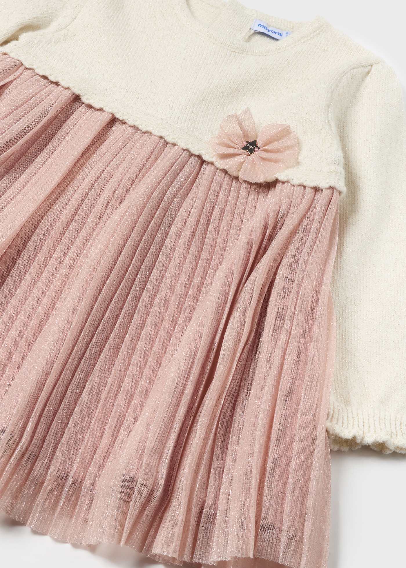 Baby Combined Pleated Dress