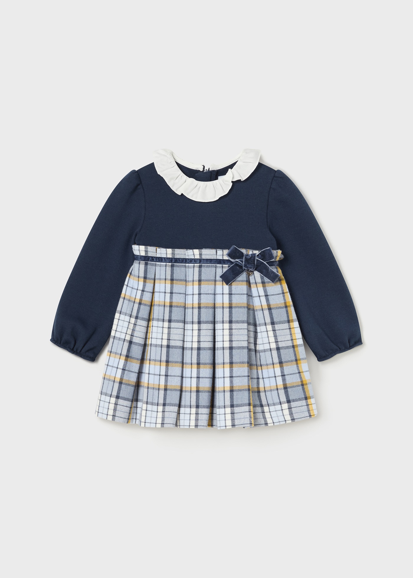 Kombi-Kleid kariert Baby