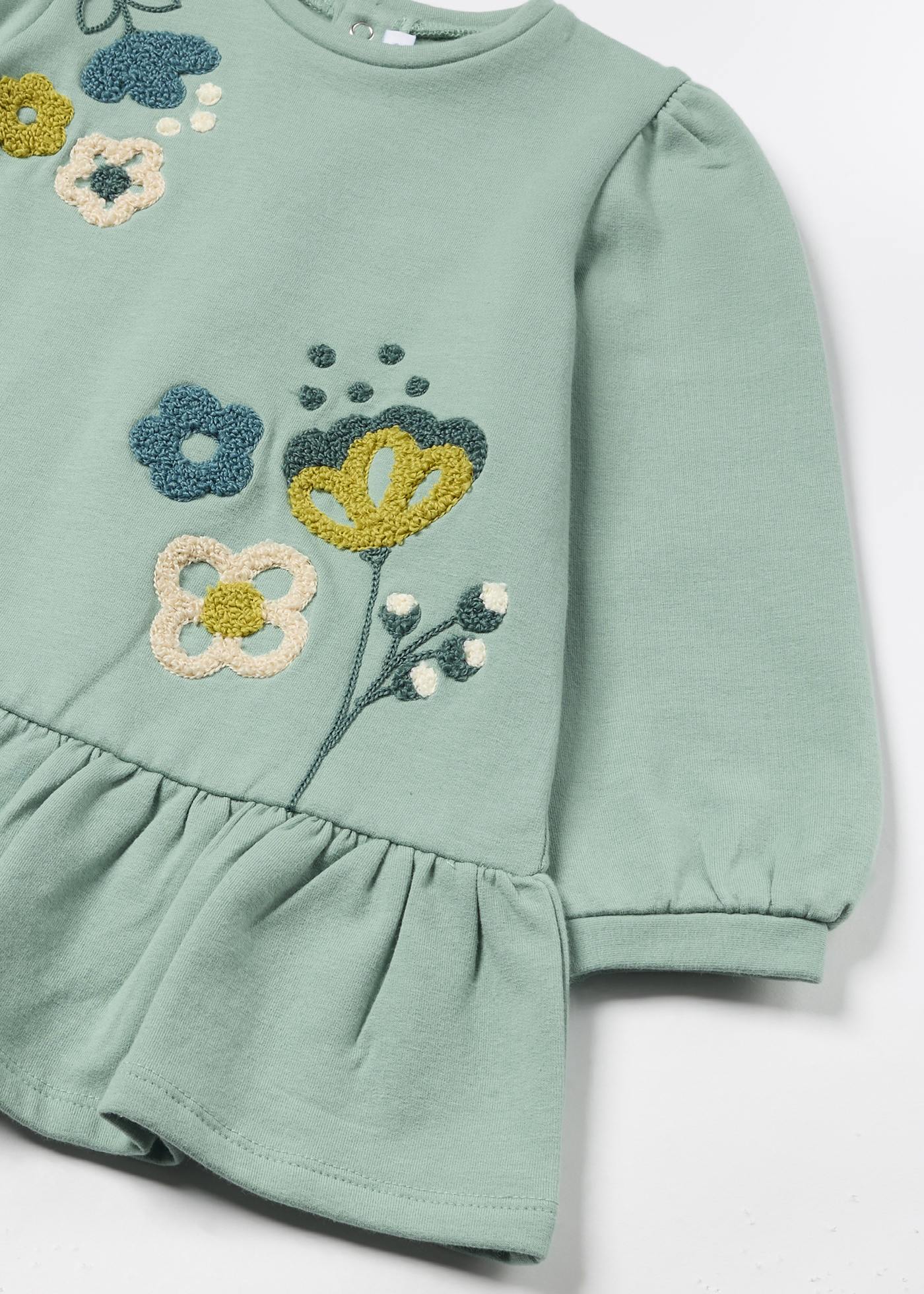 Robe brodée fleurs bébé