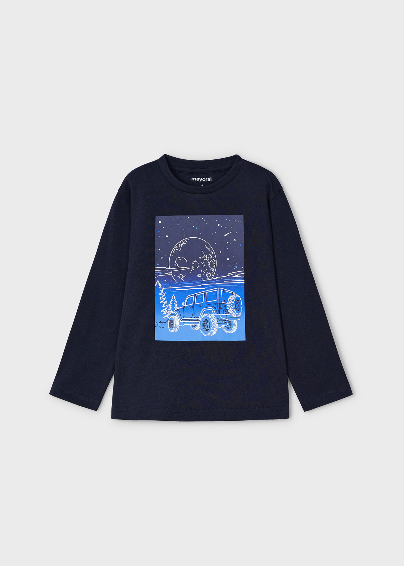 Camisola gráfica fosforescente menino