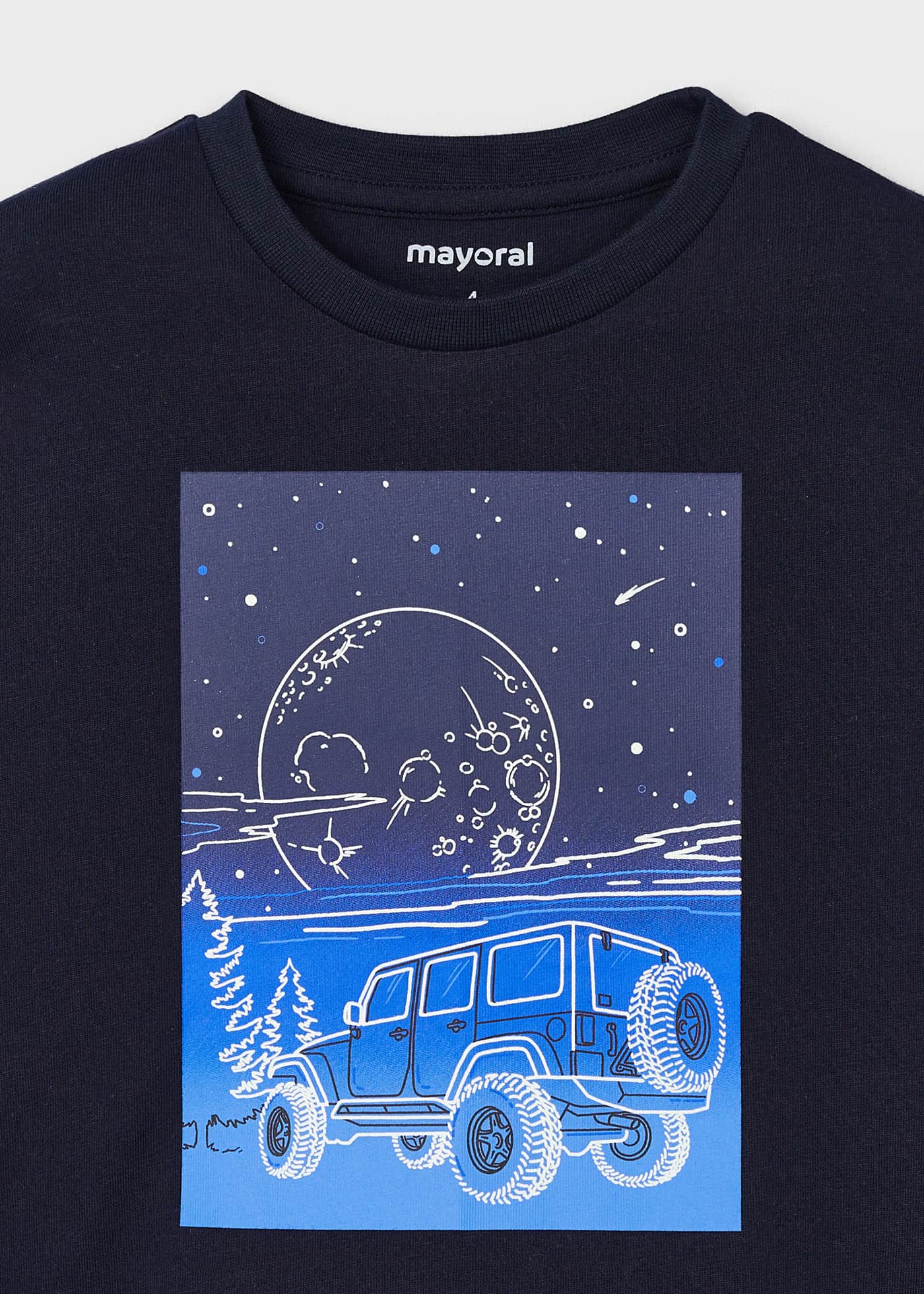 Camisola gráfica fosforescente menino