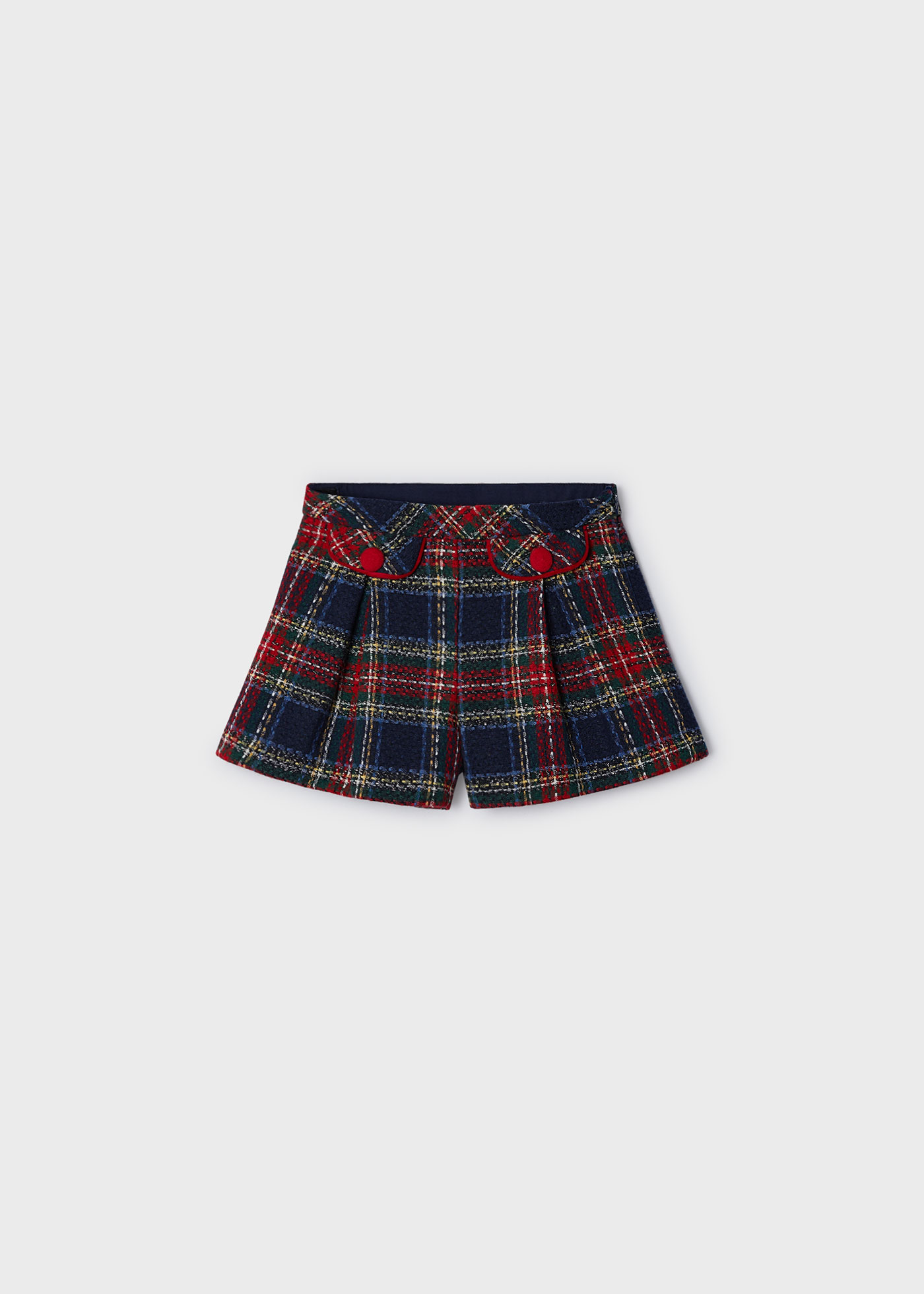 Short à carreaux fille