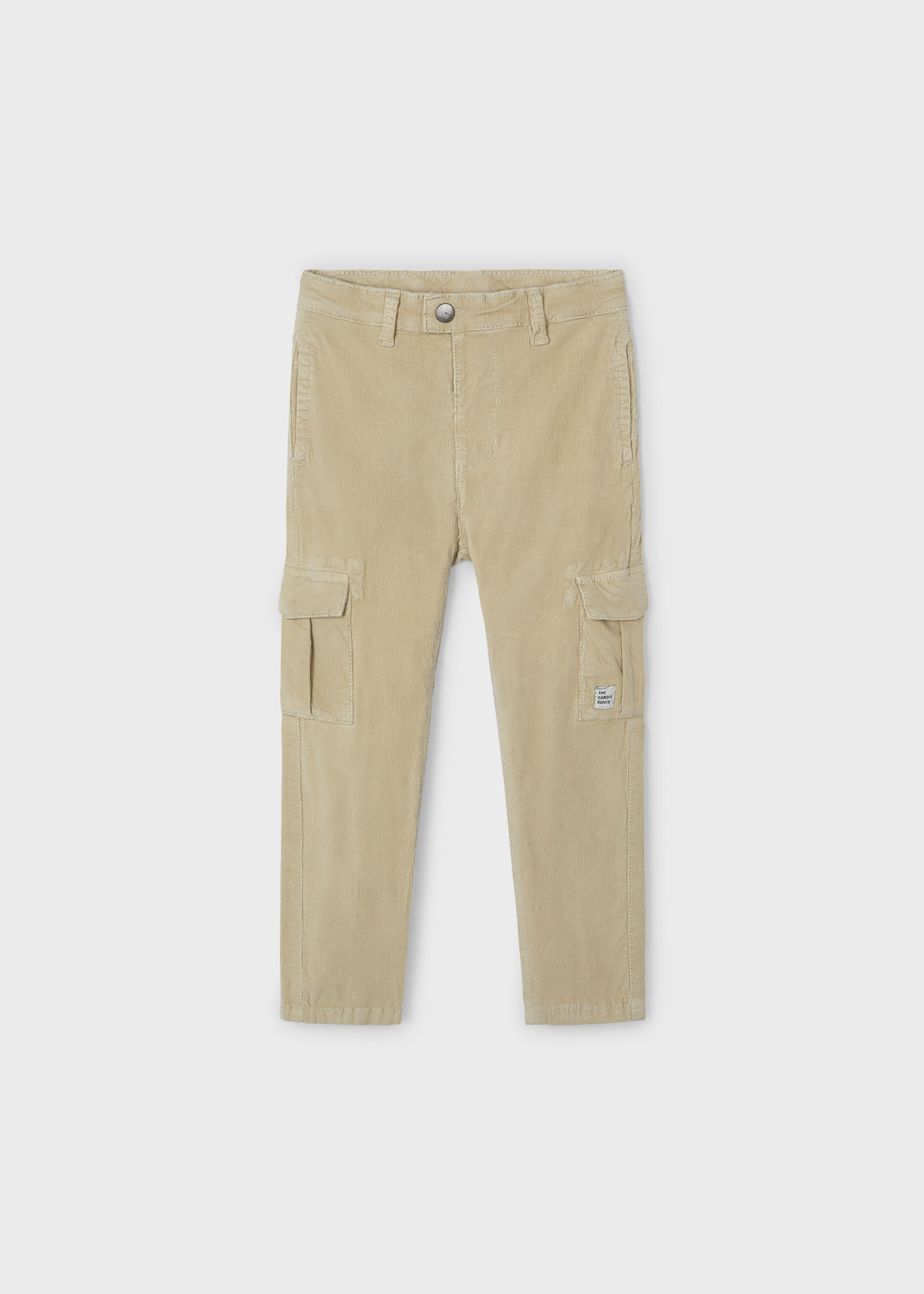 Pantalon cargo en velours côtelé garçon