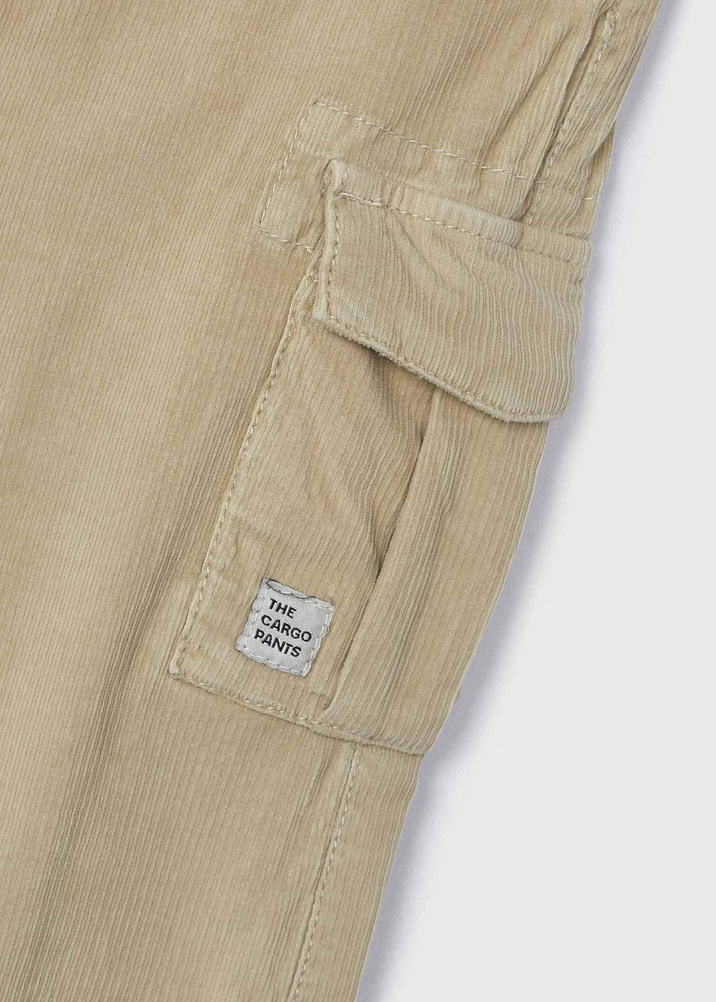 Pantalon cargo en velours côtelé garçon